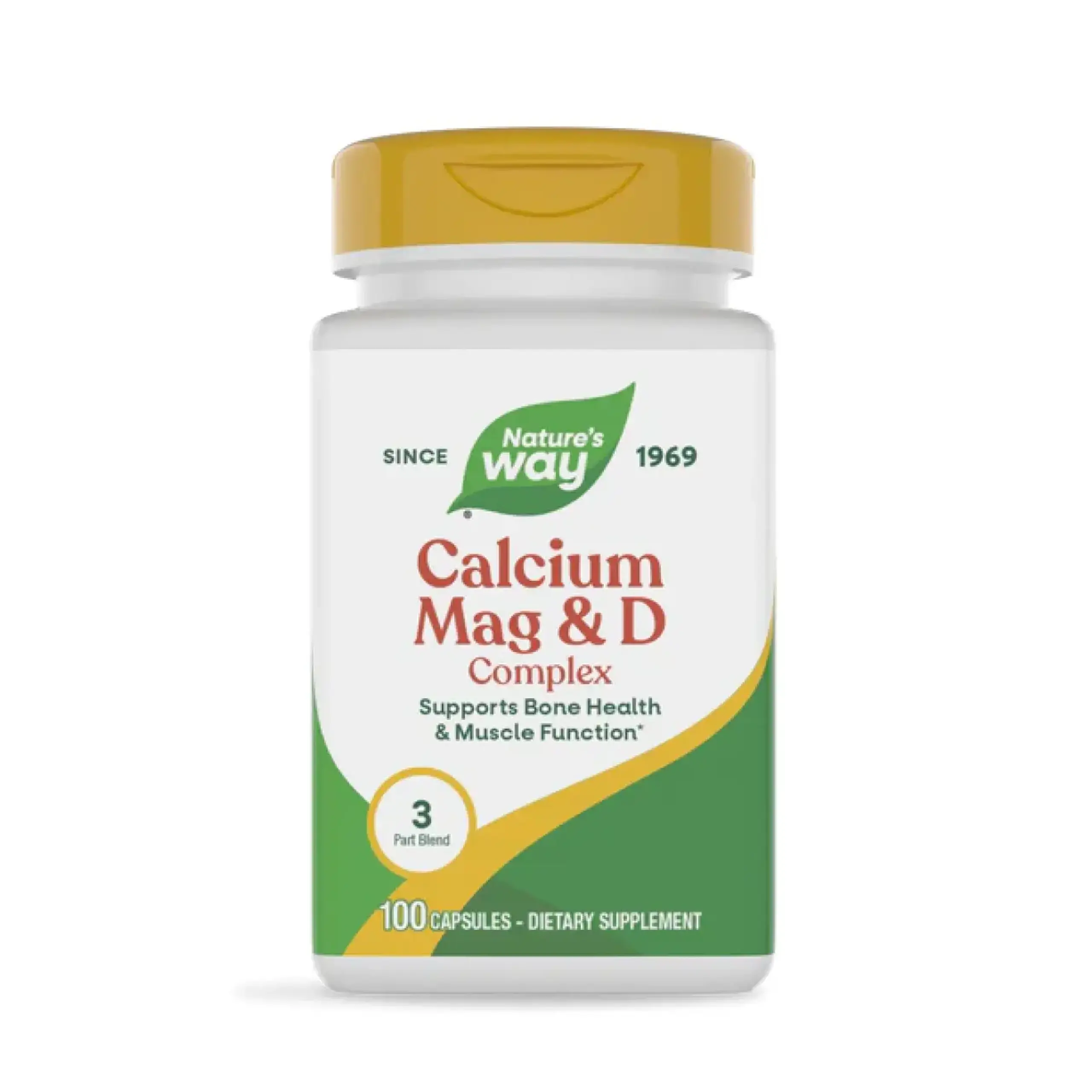Nature's Way, Calcium-Magnesium-Vitamin D 100 caps