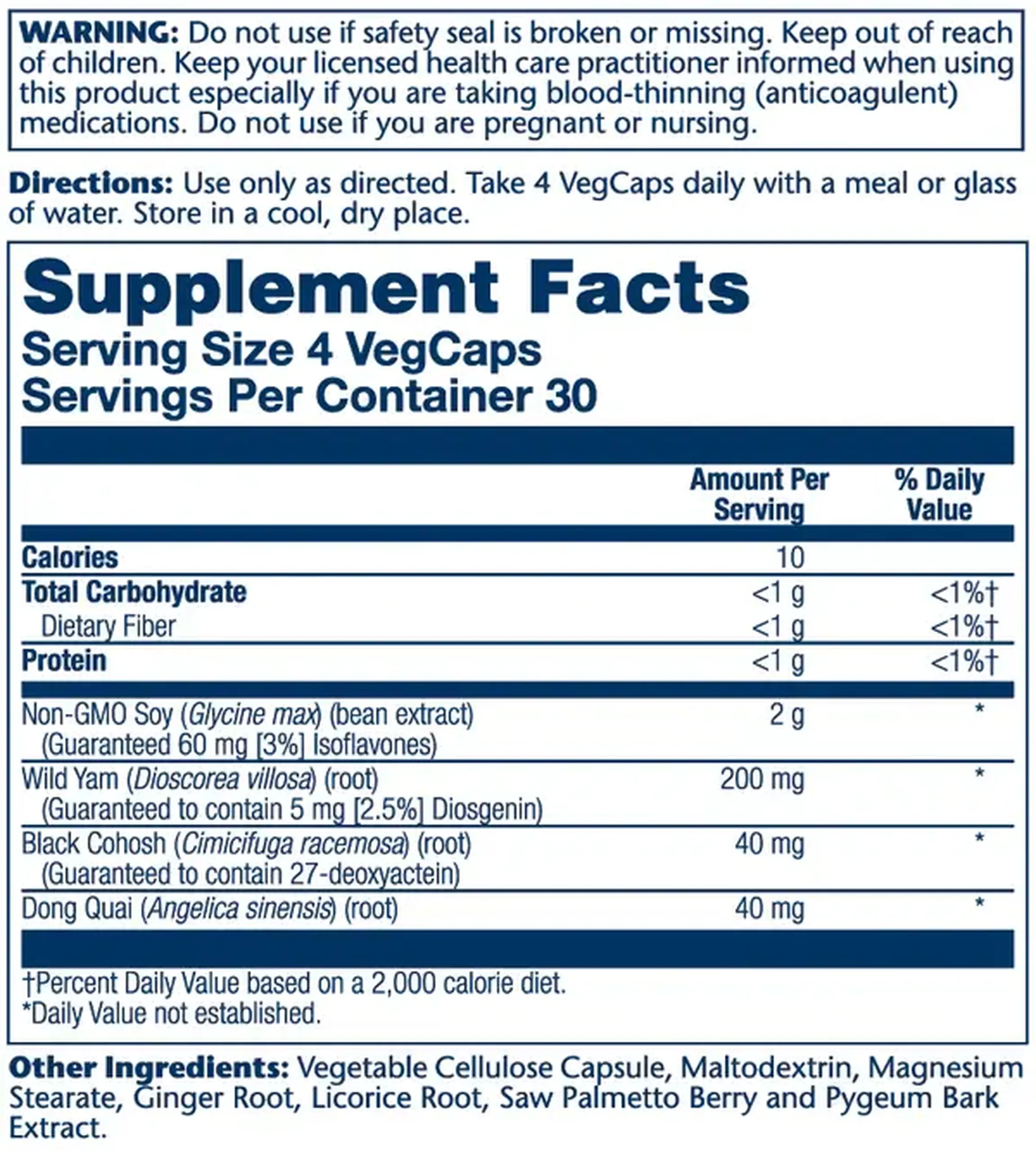 Solaray, PhytoEstrogen Menopause Support, 120 Veg Caps