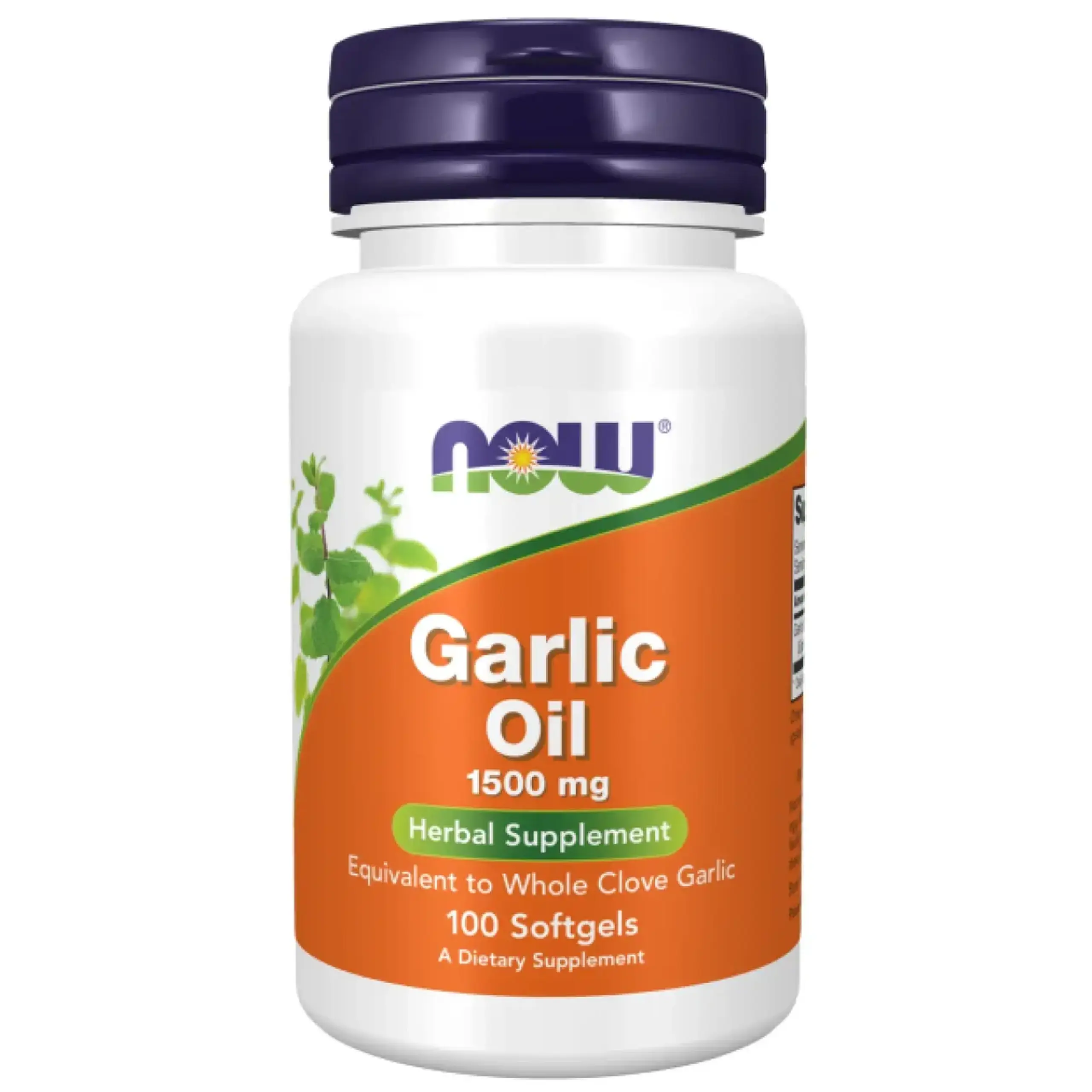 Now Foods, Garlic Oil, 1500 mg, 100 capsule gelatinoase