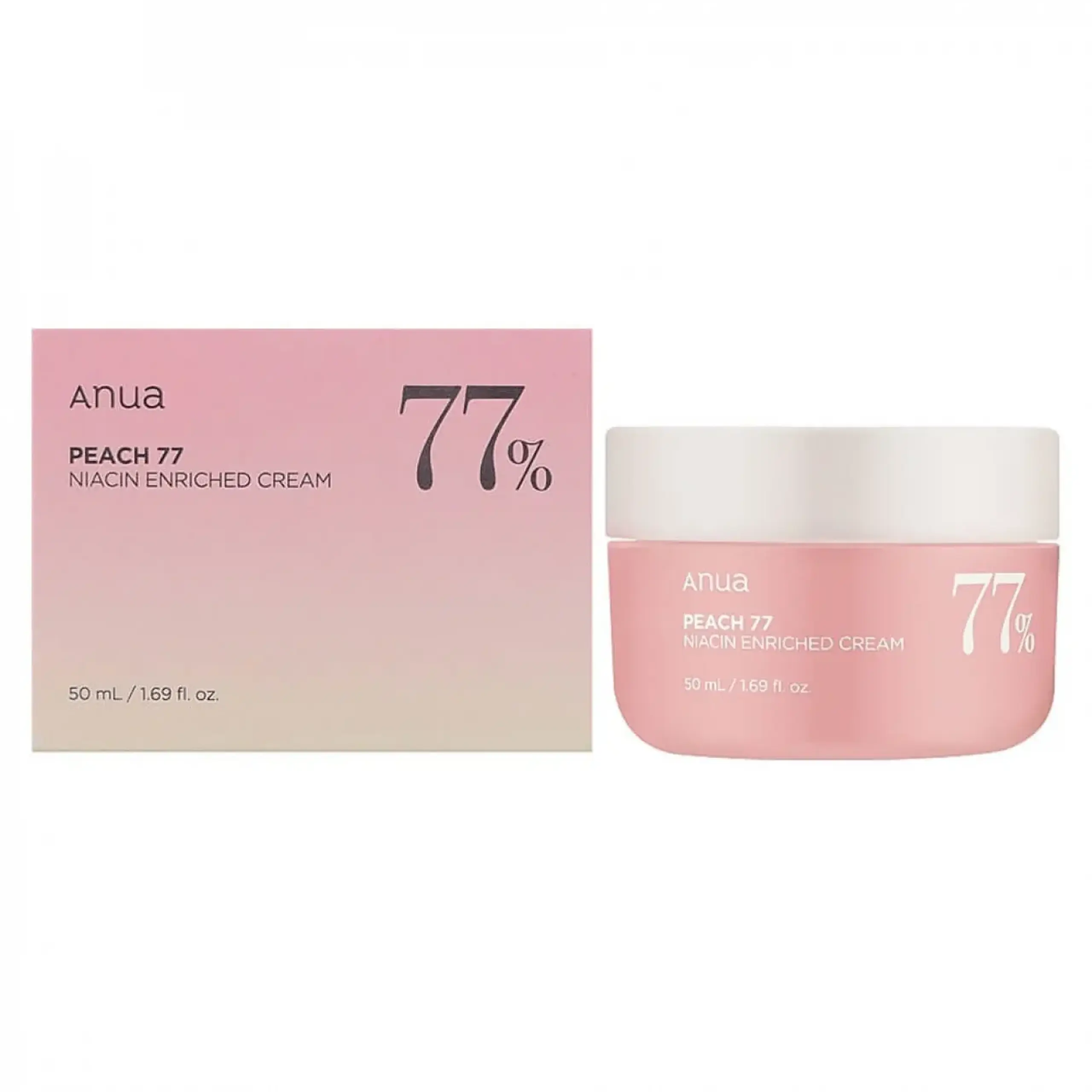Cremă de față Anua, Peach 77% Niacin Enriched Cream, 50 ml