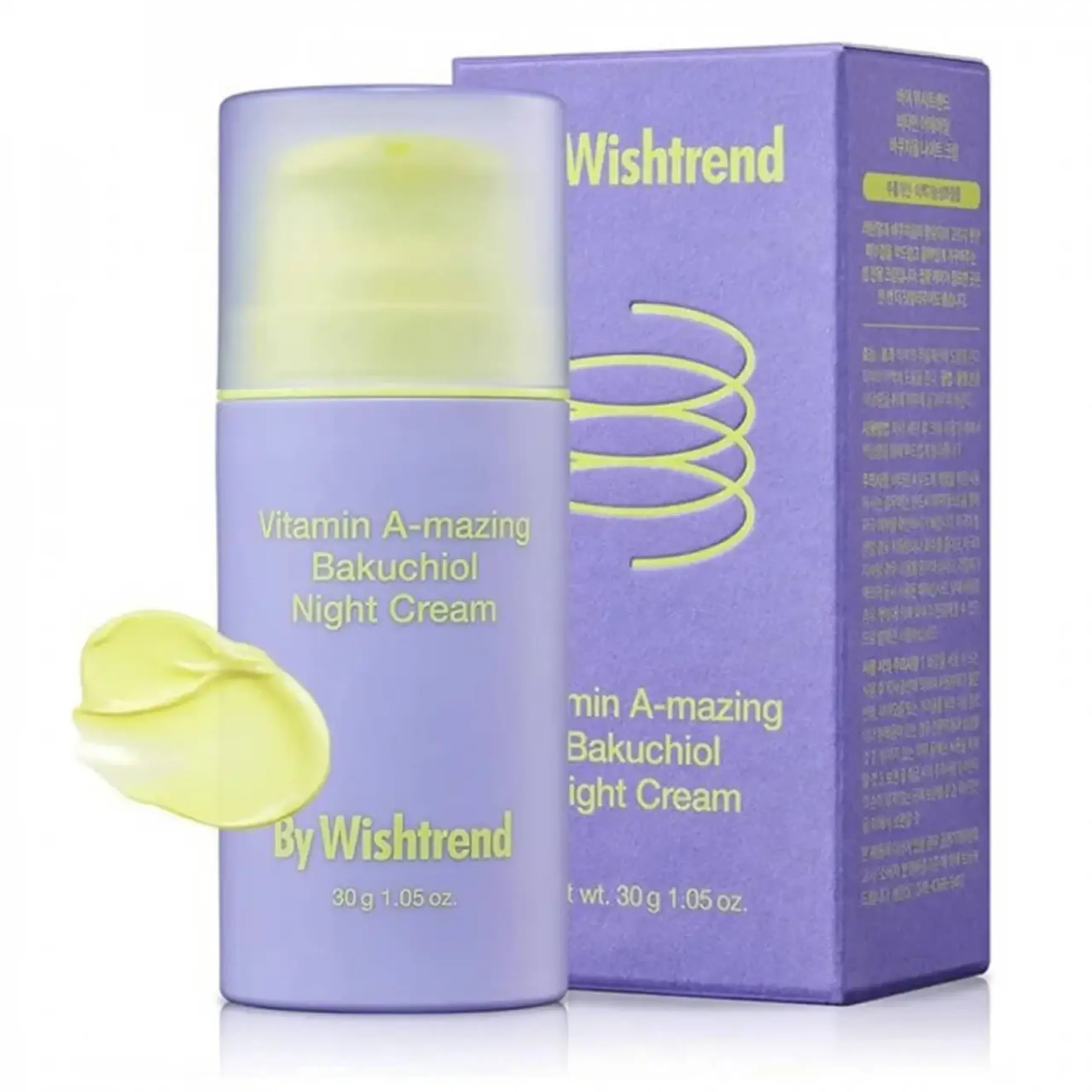Cremă de noapte By Wishtrend, Vitamin A-mazing Bakuchiol Night Cream, 30 ml