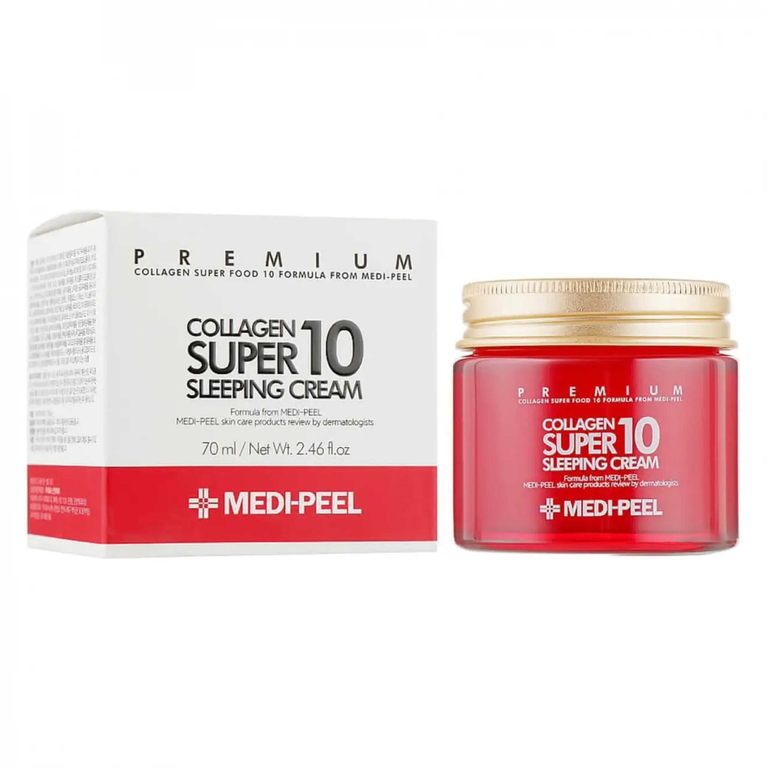Crema de noapte anti-îmbatrânire Medi-Peel, Collagen Super10 Sleeping Cream, 70ml