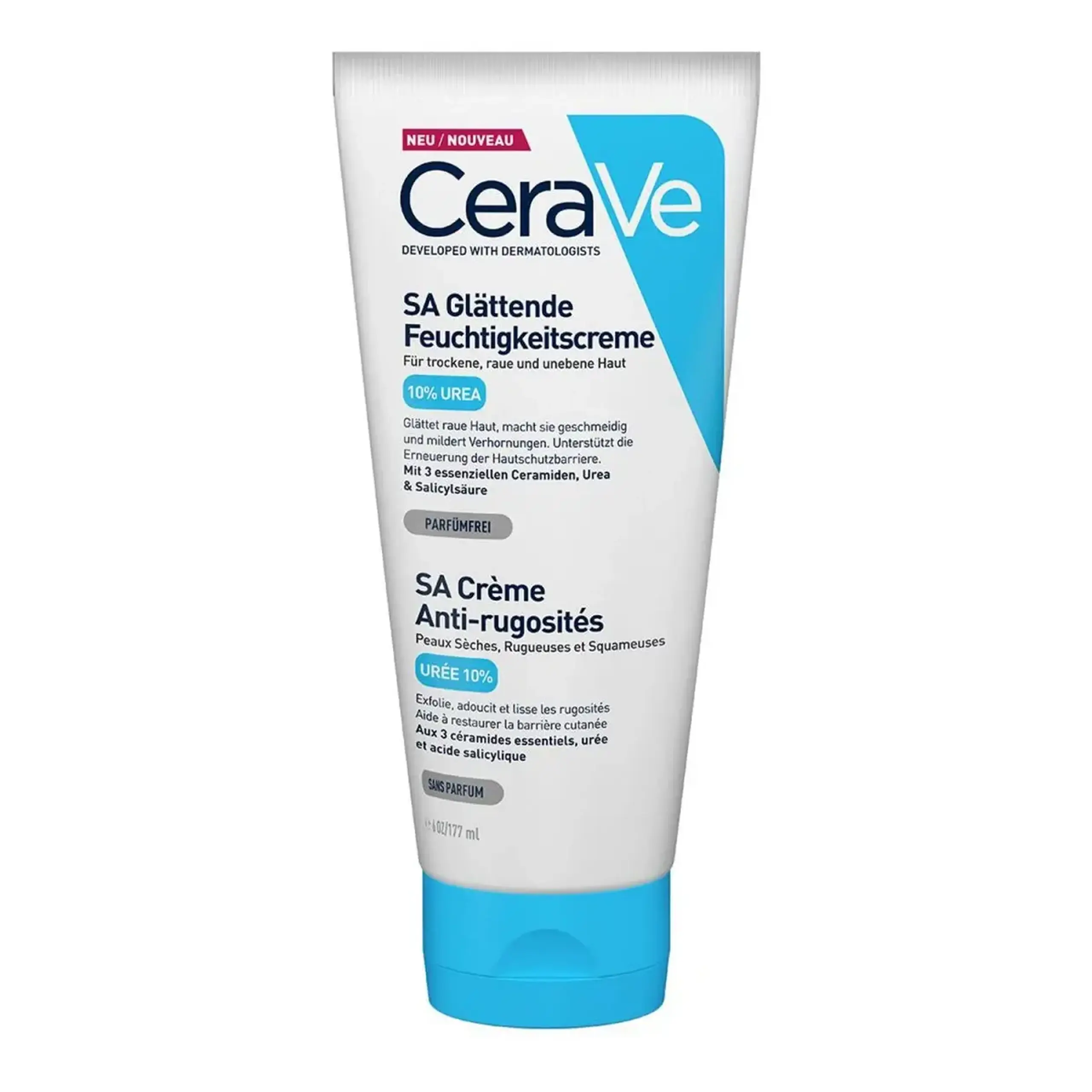 Crema emolienta CeraVe, Sa Smoothing Cream 10% Urea, 177 ml