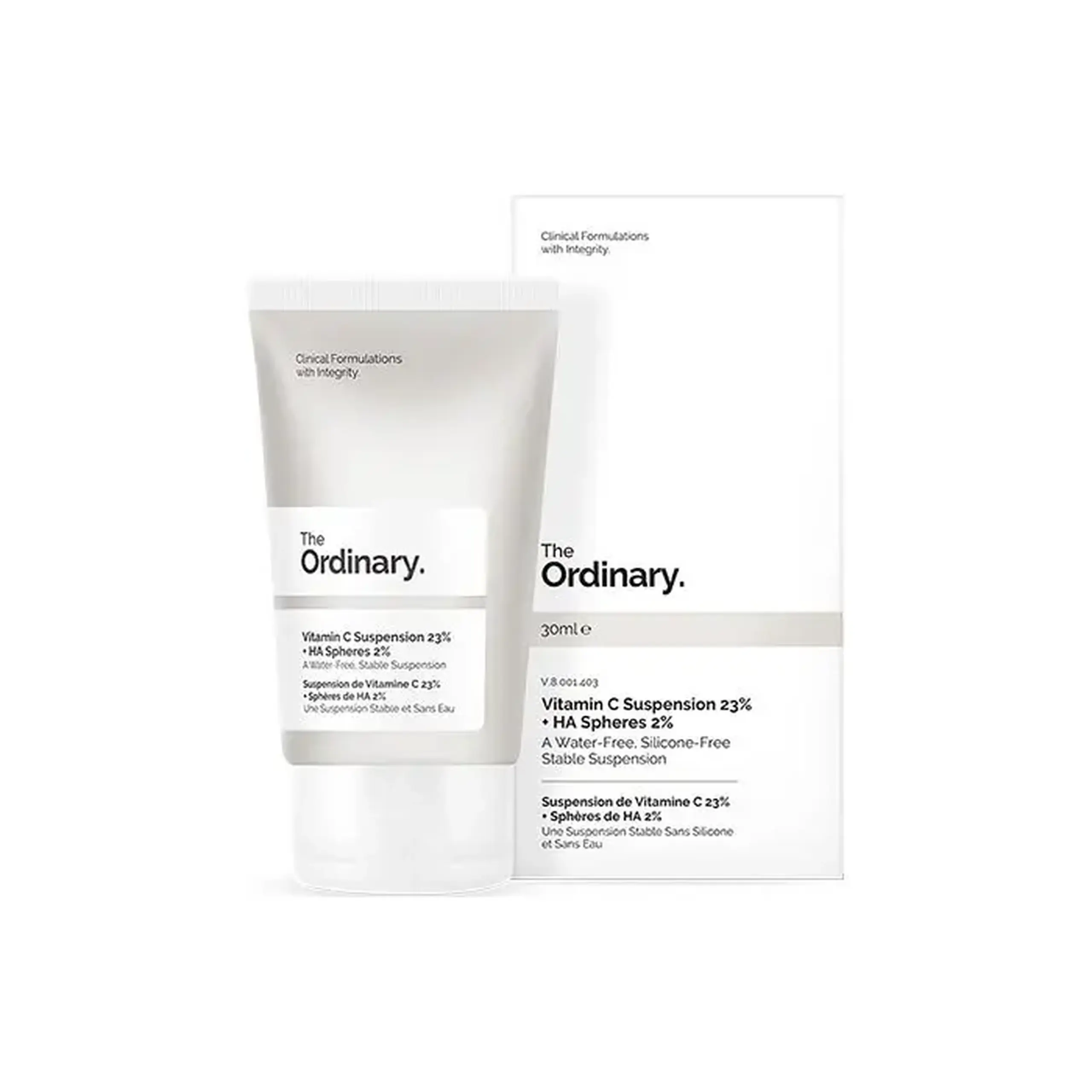 Serum pentru fata The Ordinary, Vitamin C Suspension 23% + HA Spheres 2%, 30 ml