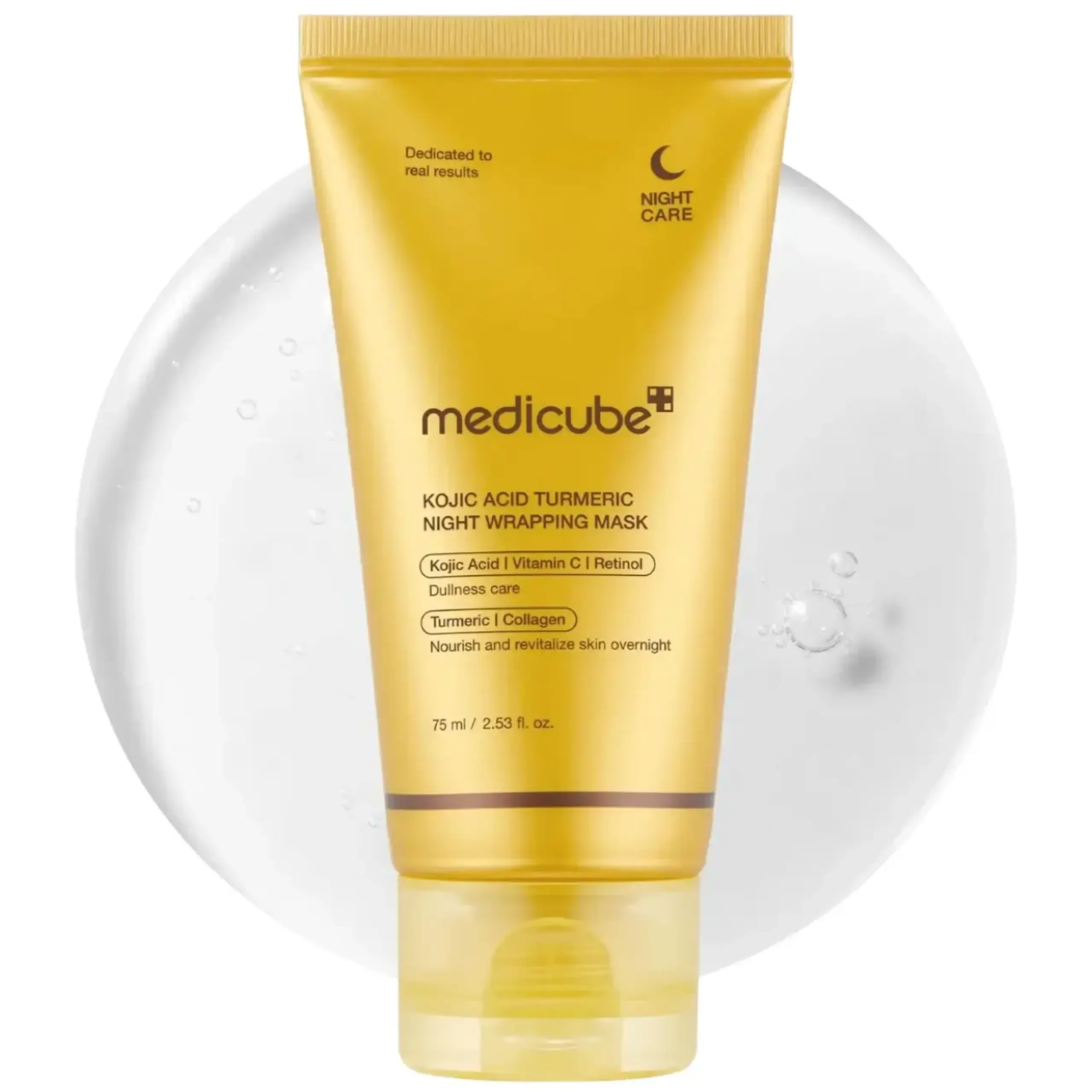 Medicube, Kojic Acid Turmeric Night Wrapping Mask, 75 ml