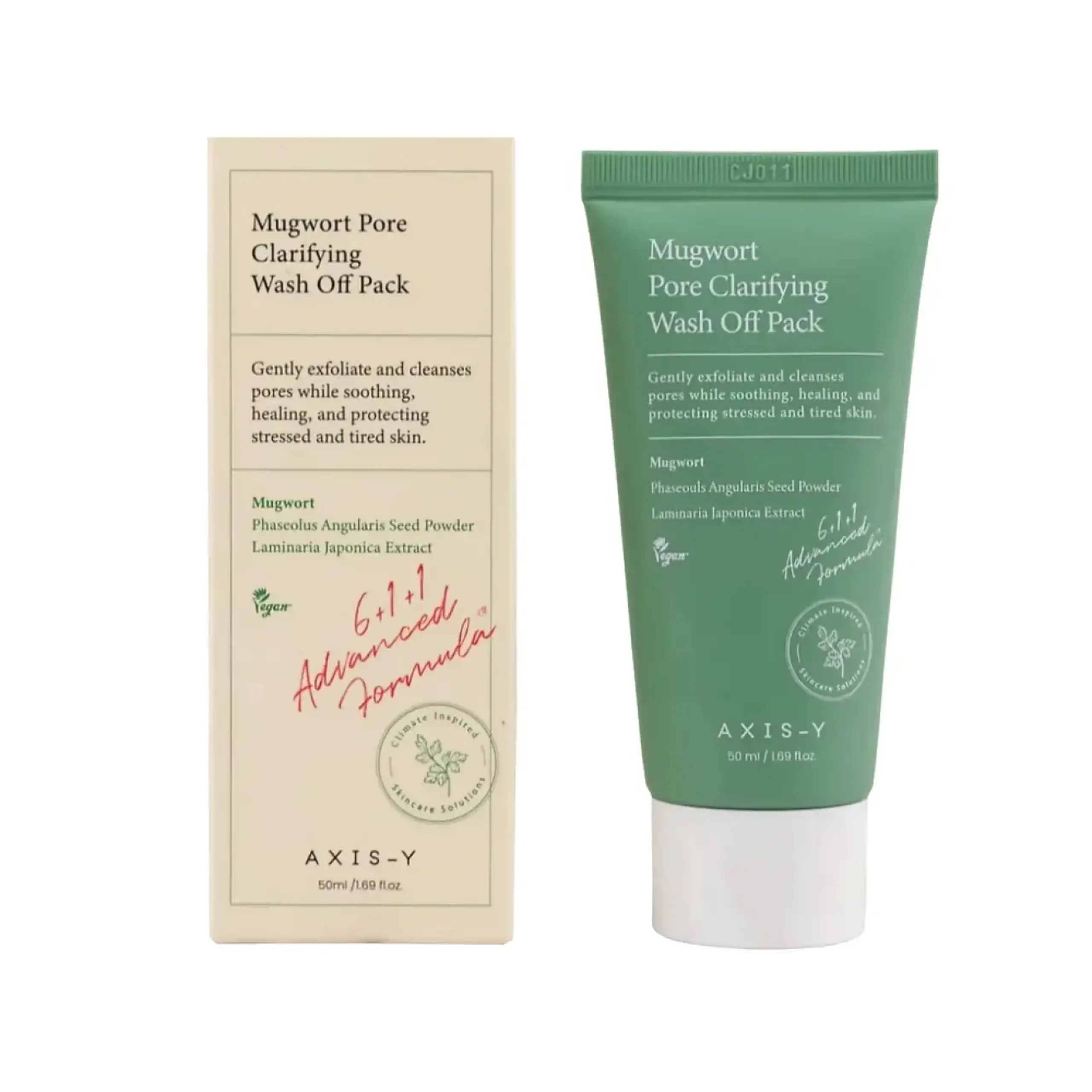 Axis-Y, Mungwort Pore Clarifying Wash Off Pack, 50 ml