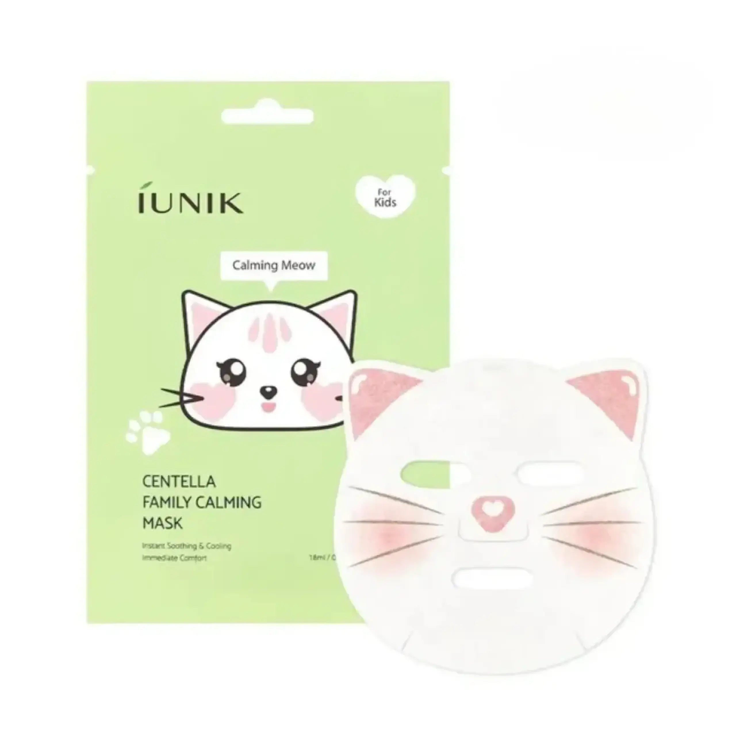Iunik, Centella Family Calming Mask For Kids, 18 ml
