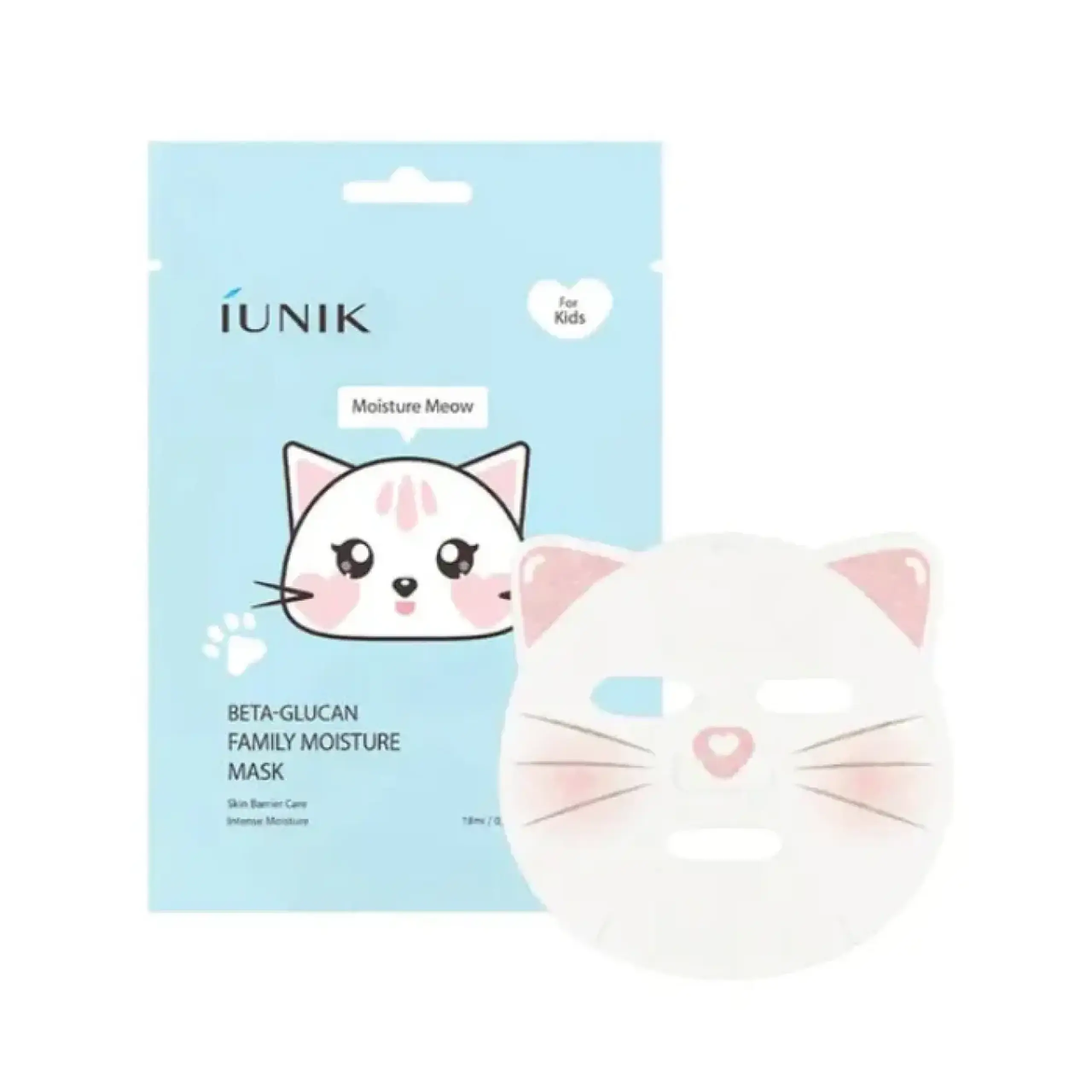 Iunik, Beta Glucan Family Moisture Mask For Kids, 18 ml