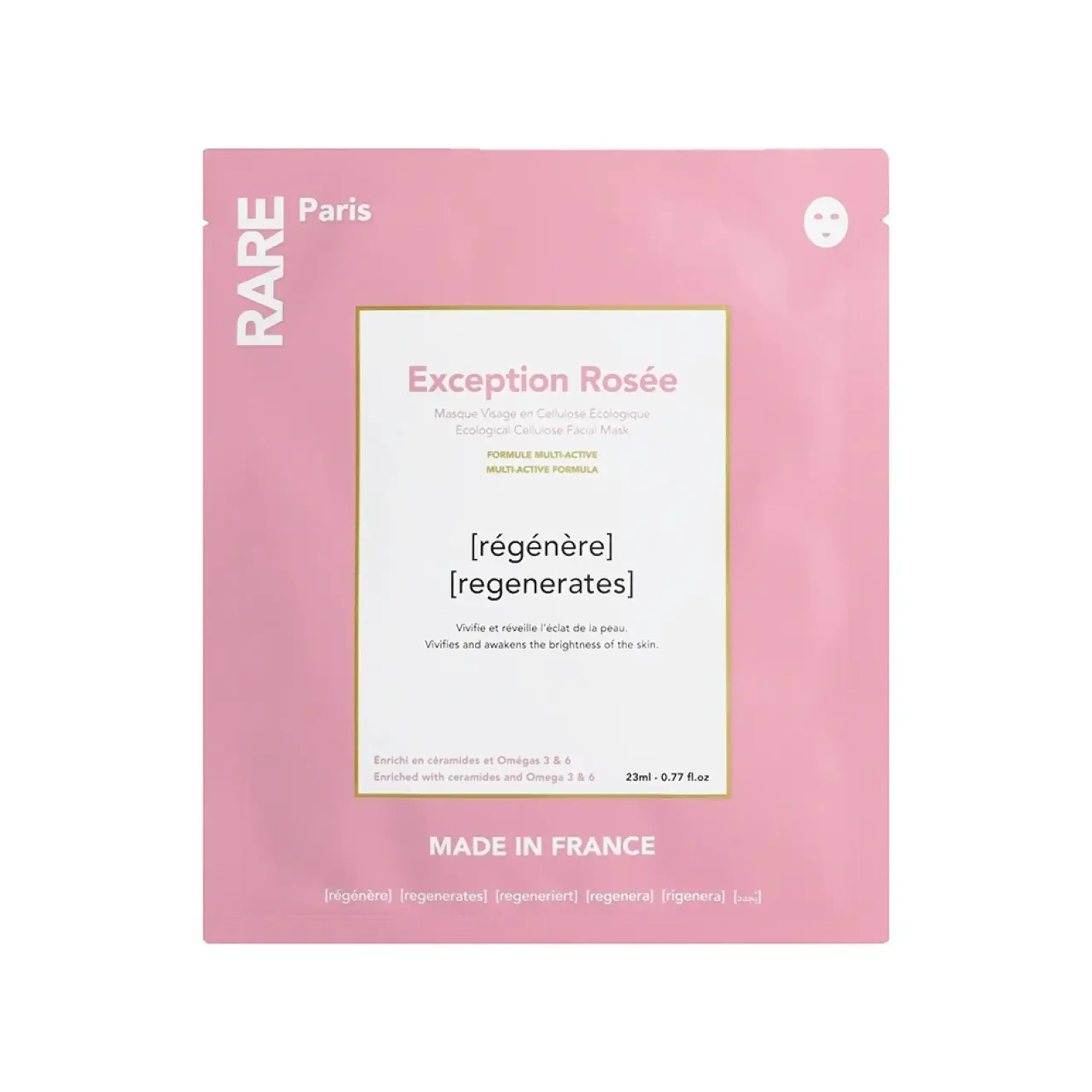 Rare Paris, Exception Rosee Regenerating Face Mask, 23 ml