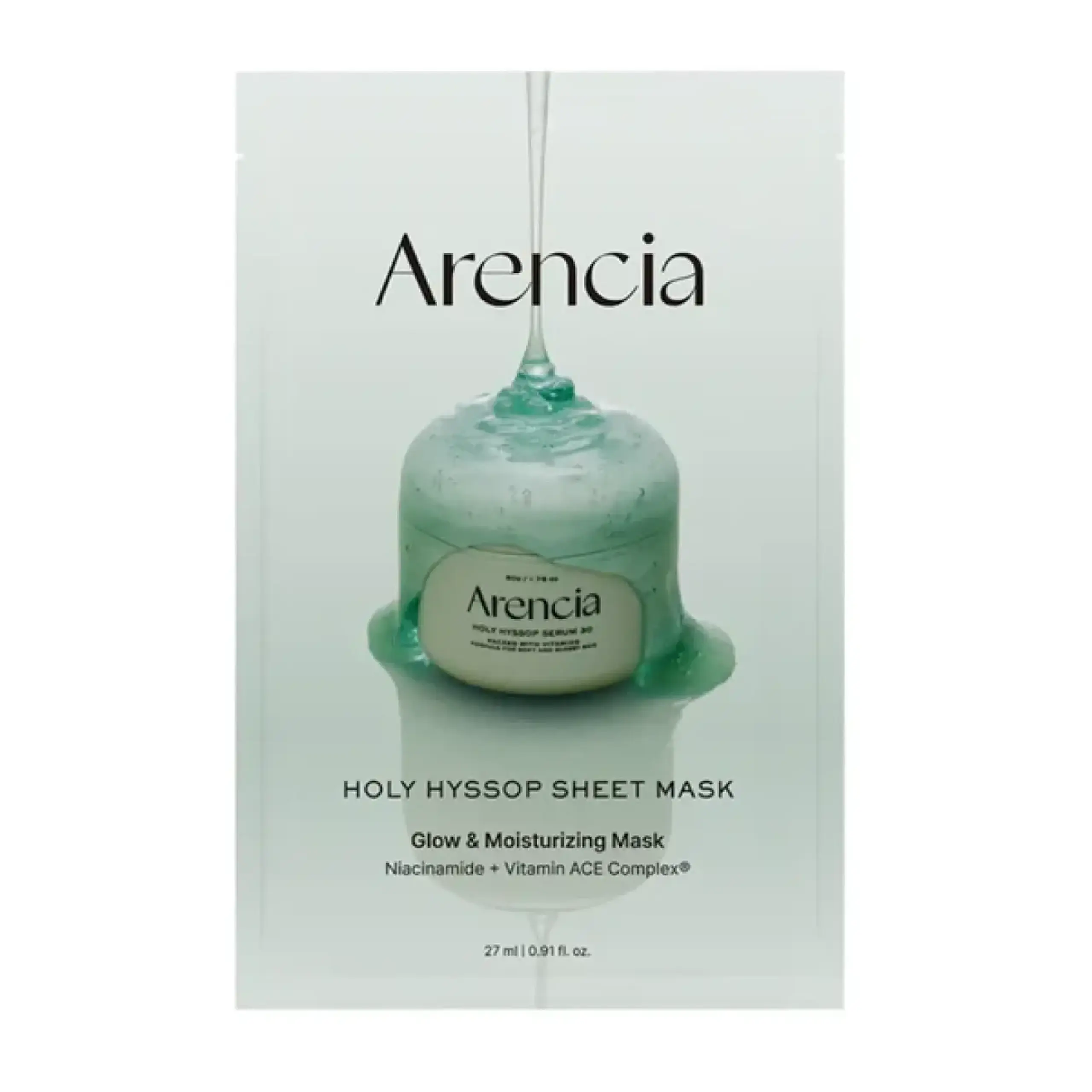 Arencia, Holy Hyssop Sheet Mask, 27 ml