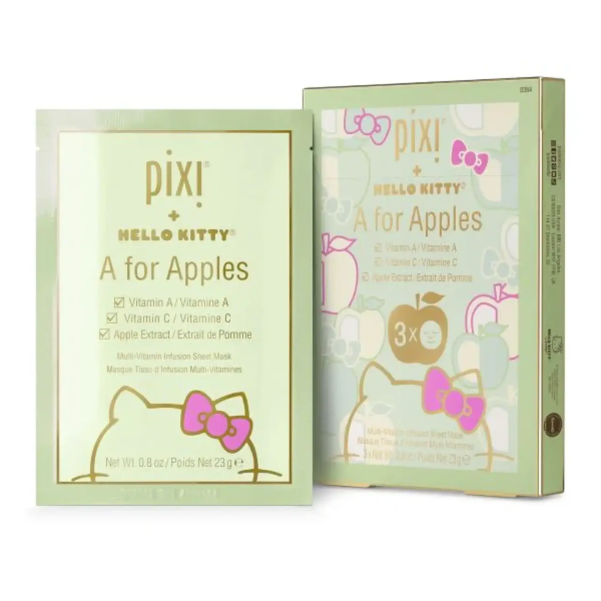 Pixi, Hello Kitty A for Apples Multi-Vitamin Infusion Sheet Mask 23 gr