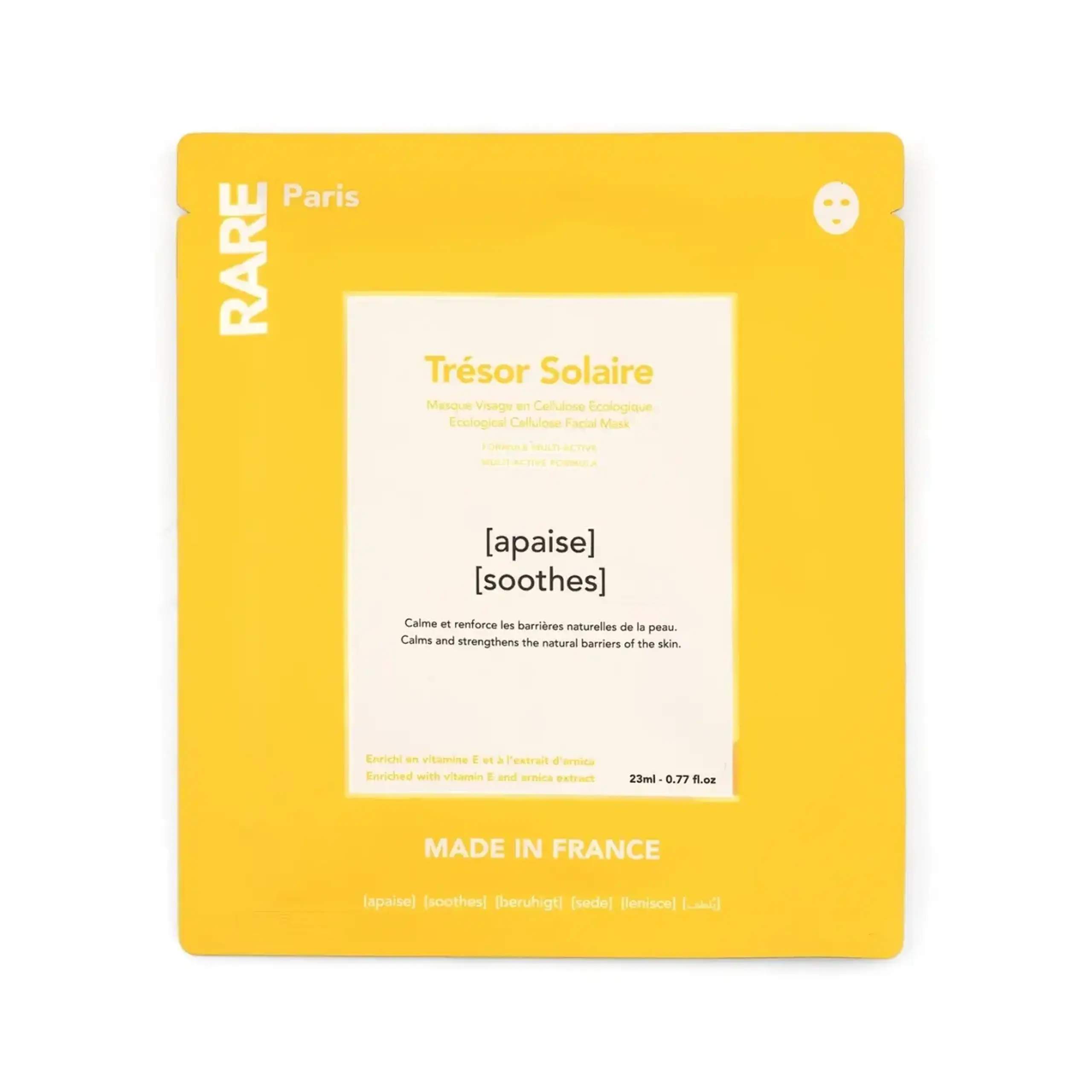 Rare Paris, Tresor Solaire Apaise Soothes Mask, 23 ml