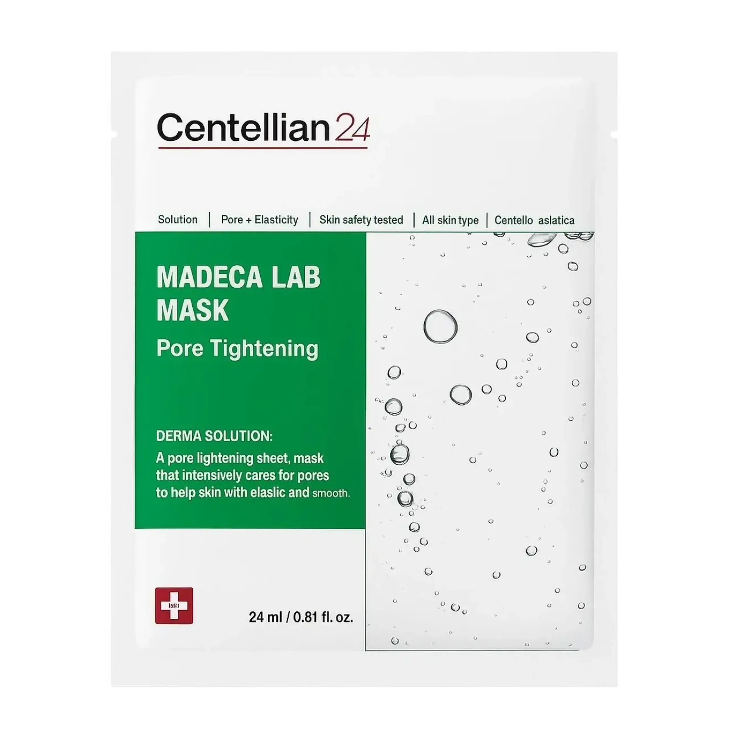 Mască pentru reducerea porilor Masca Centellian24, Madeca Lab Mask Pore Tightening, 24 ml