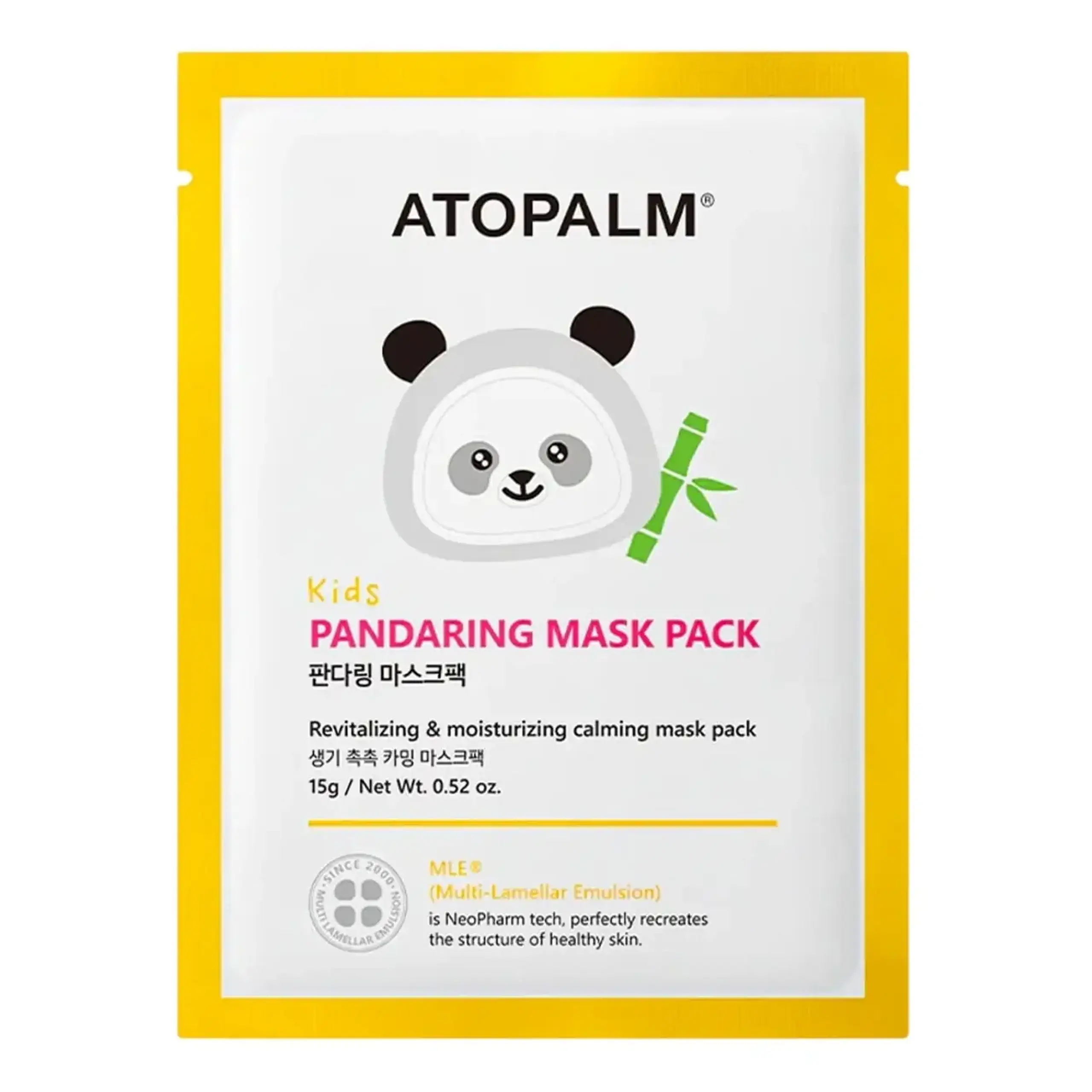 Atopalm, Pandaring Mask Pack Kids, 15 gr.
