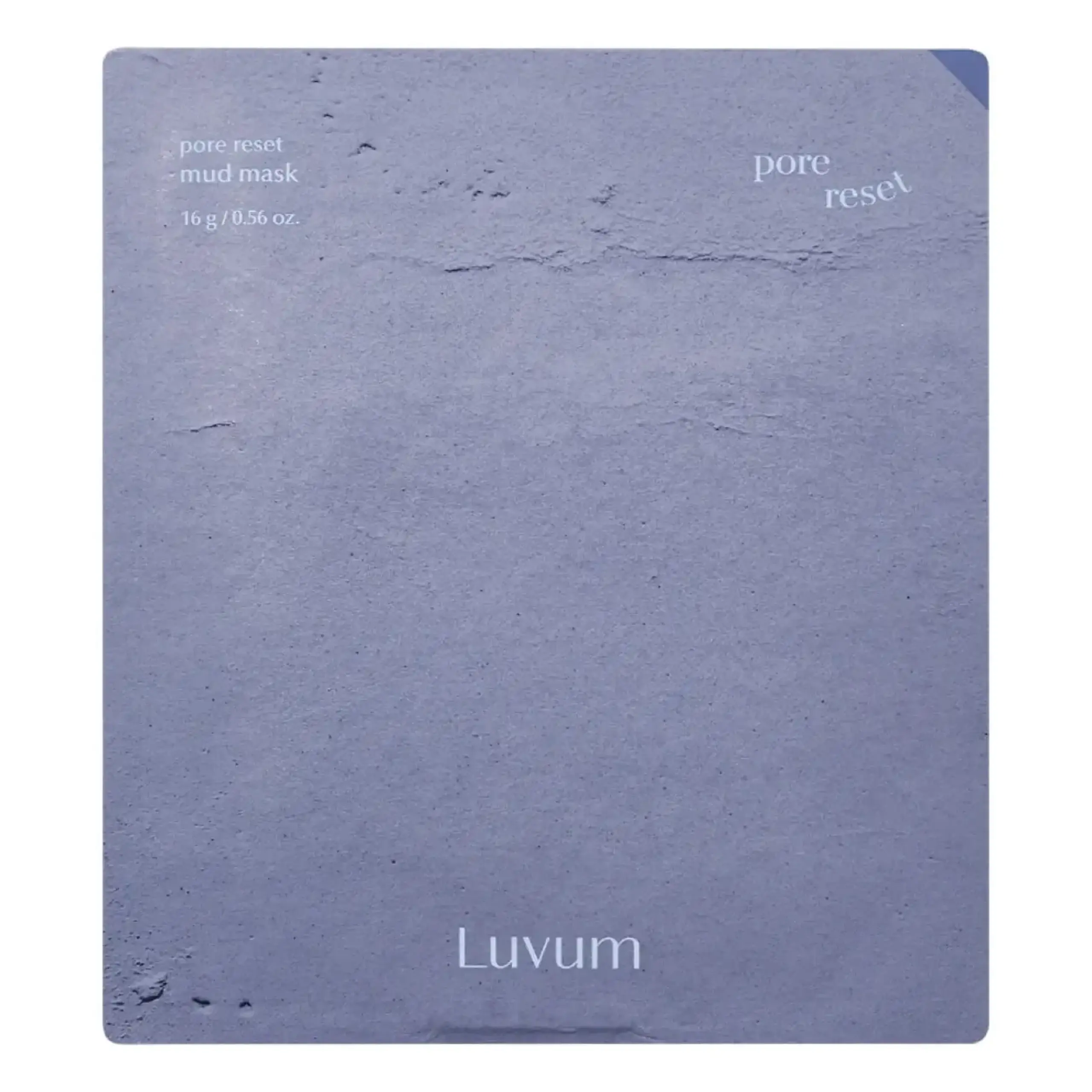 Masca pentru reducerea porilor Luvum, Pore Reset Mud Mask, 16 gr.