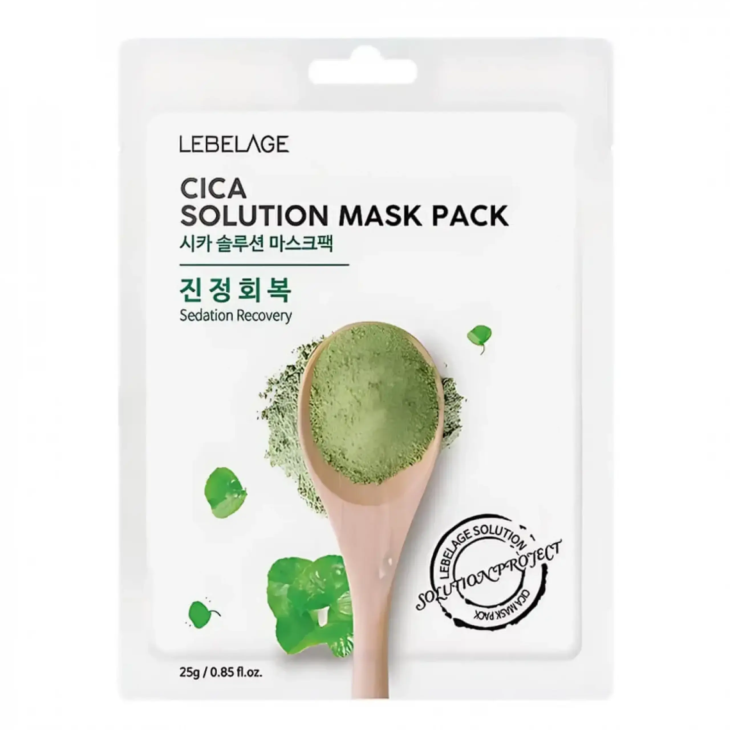 Masca de pânză cu centella Lebelage, Cica Solution Mask Pack