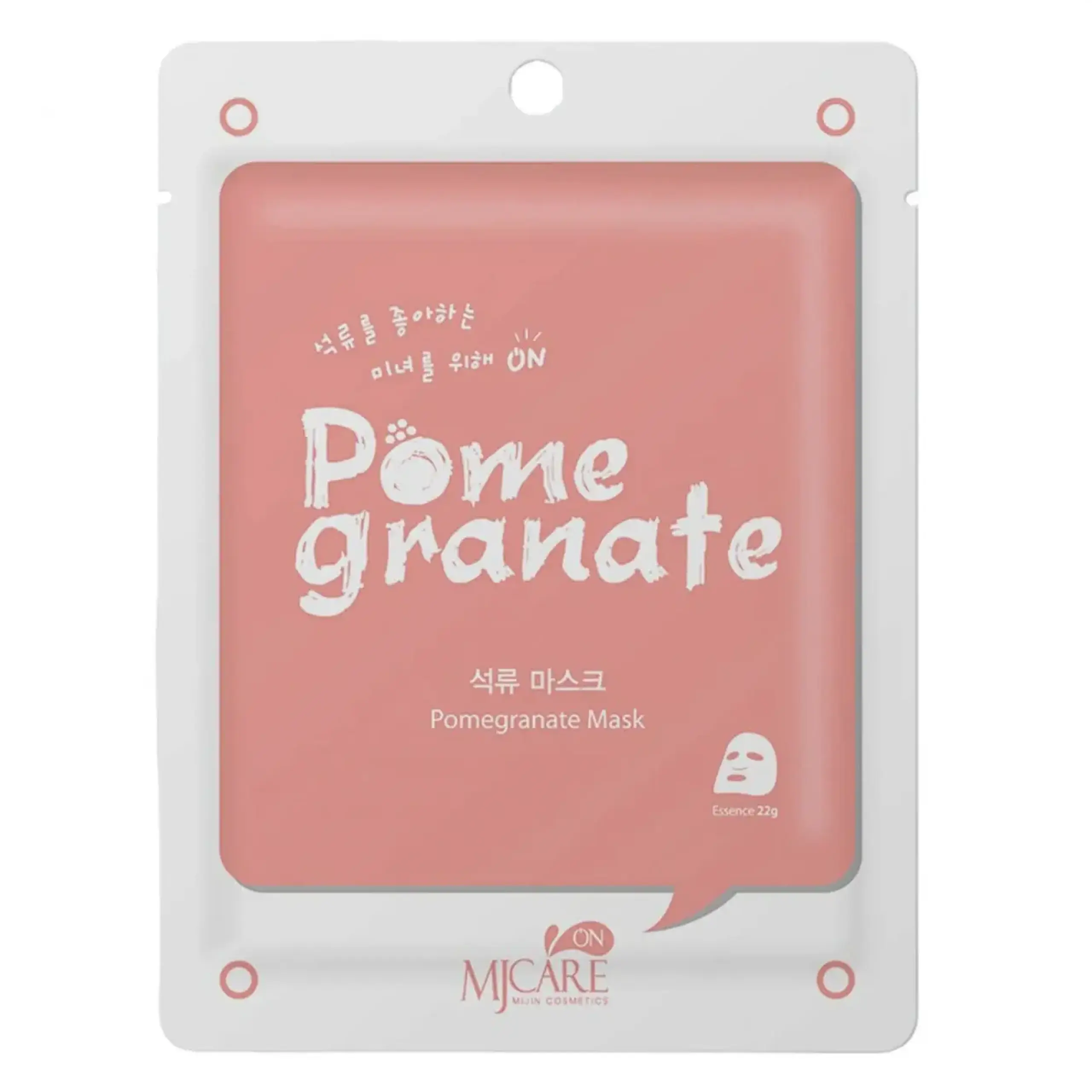 Masca de pânză cu extract de rodie Mjcare, On Pomegranate Mask