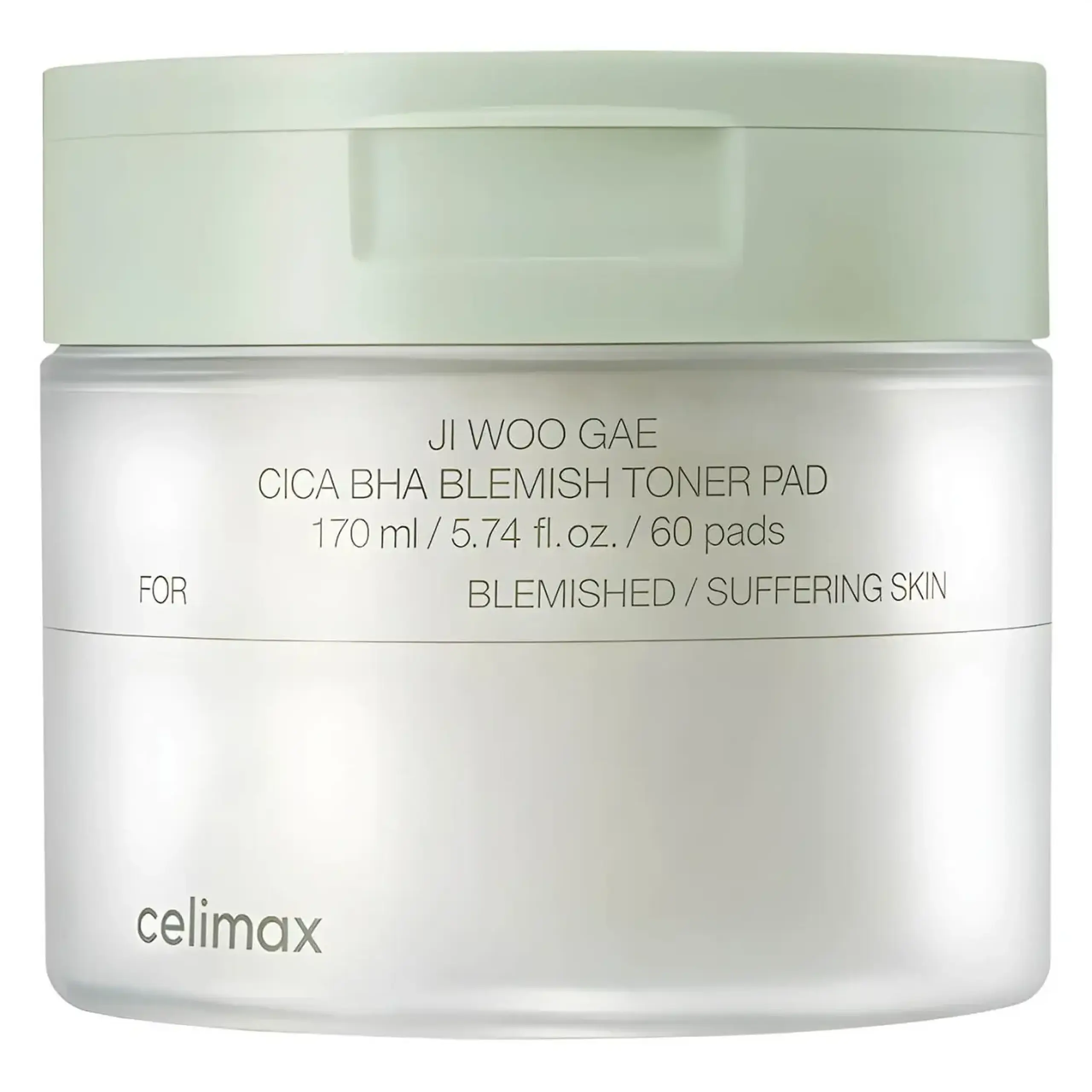 Discuri exfoliante Celimax, Ji Woo Gae Cica BHA Blemish Toner, 60 Pads