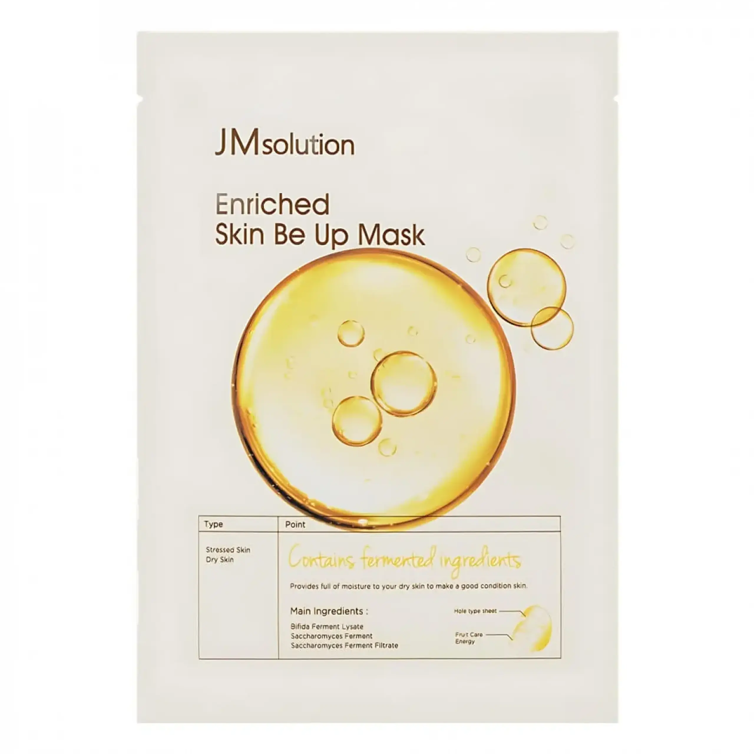 Masca din țesătură JMsolution, Enriched Skin Be Up Mask, 30ml