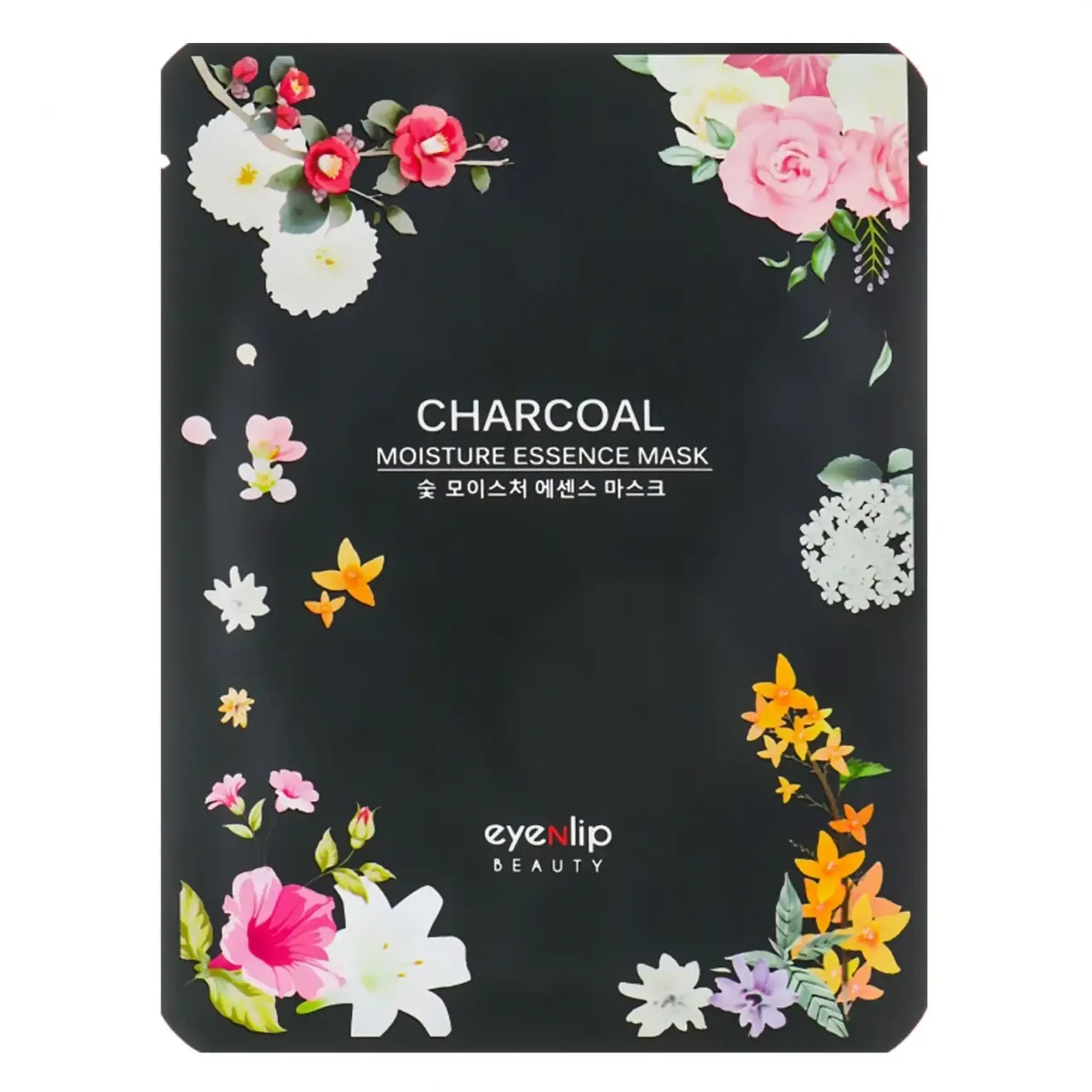 Masca pentru fata cu cărbune Eyenlip, Charcoal Moisture Essence Mask, 25 ml