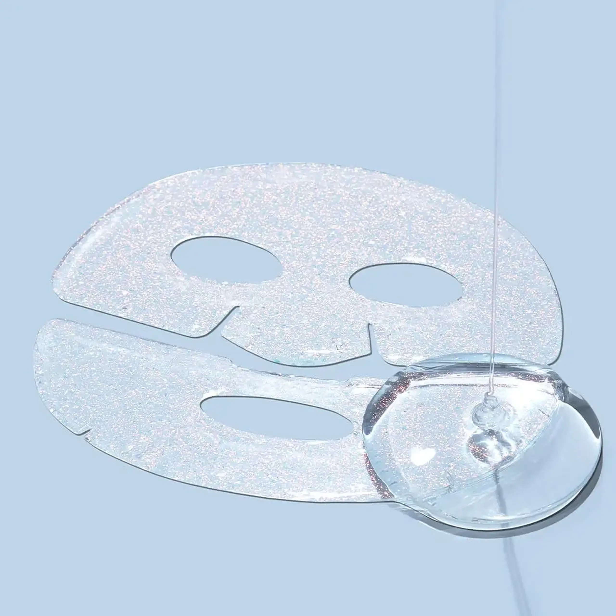 Mască de hidrogel cu pulbere de perle Petitfee, Aura Quartz Hydrogel Face Mask