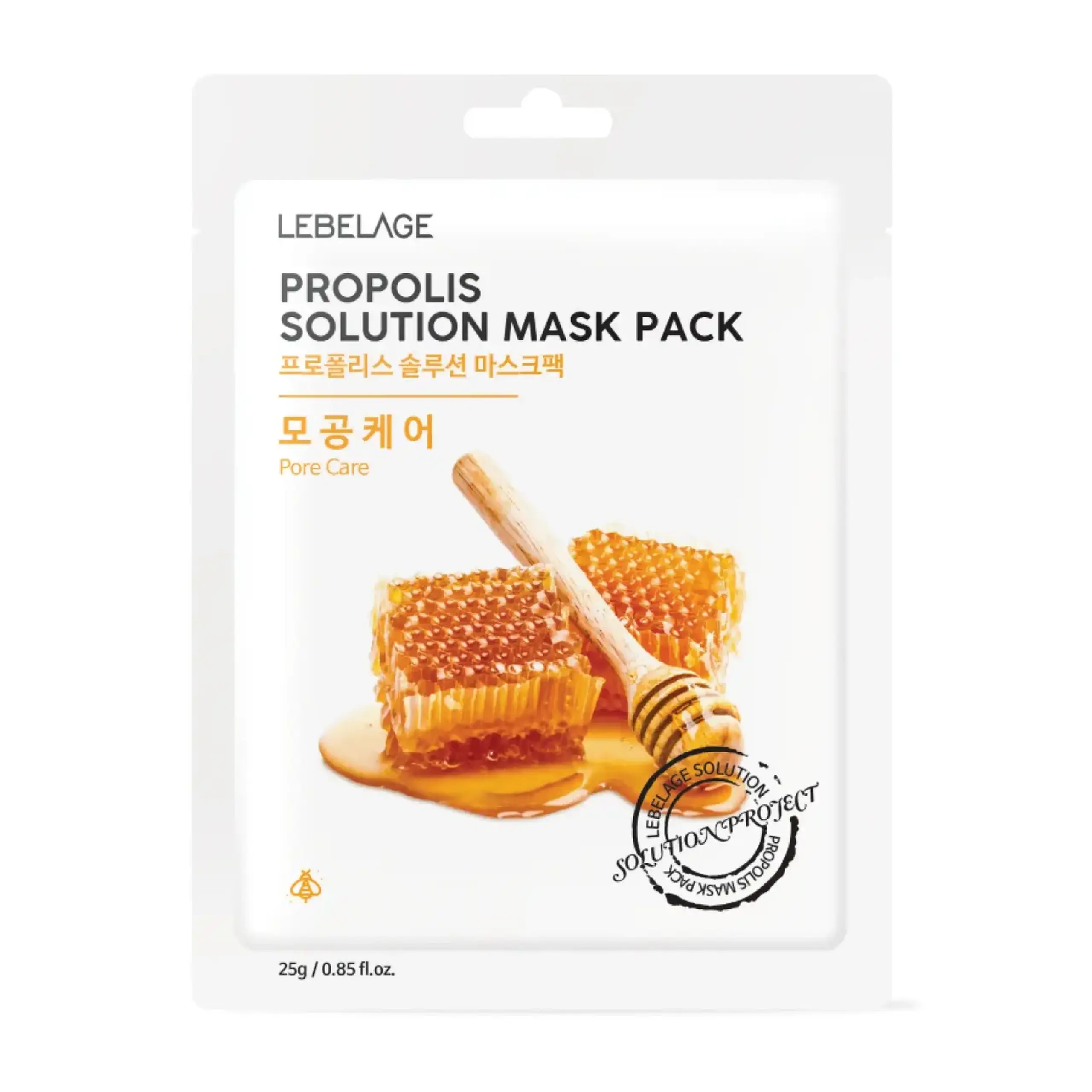 Masca din tesut Lebelage, Propolis Solution Mask, 25g