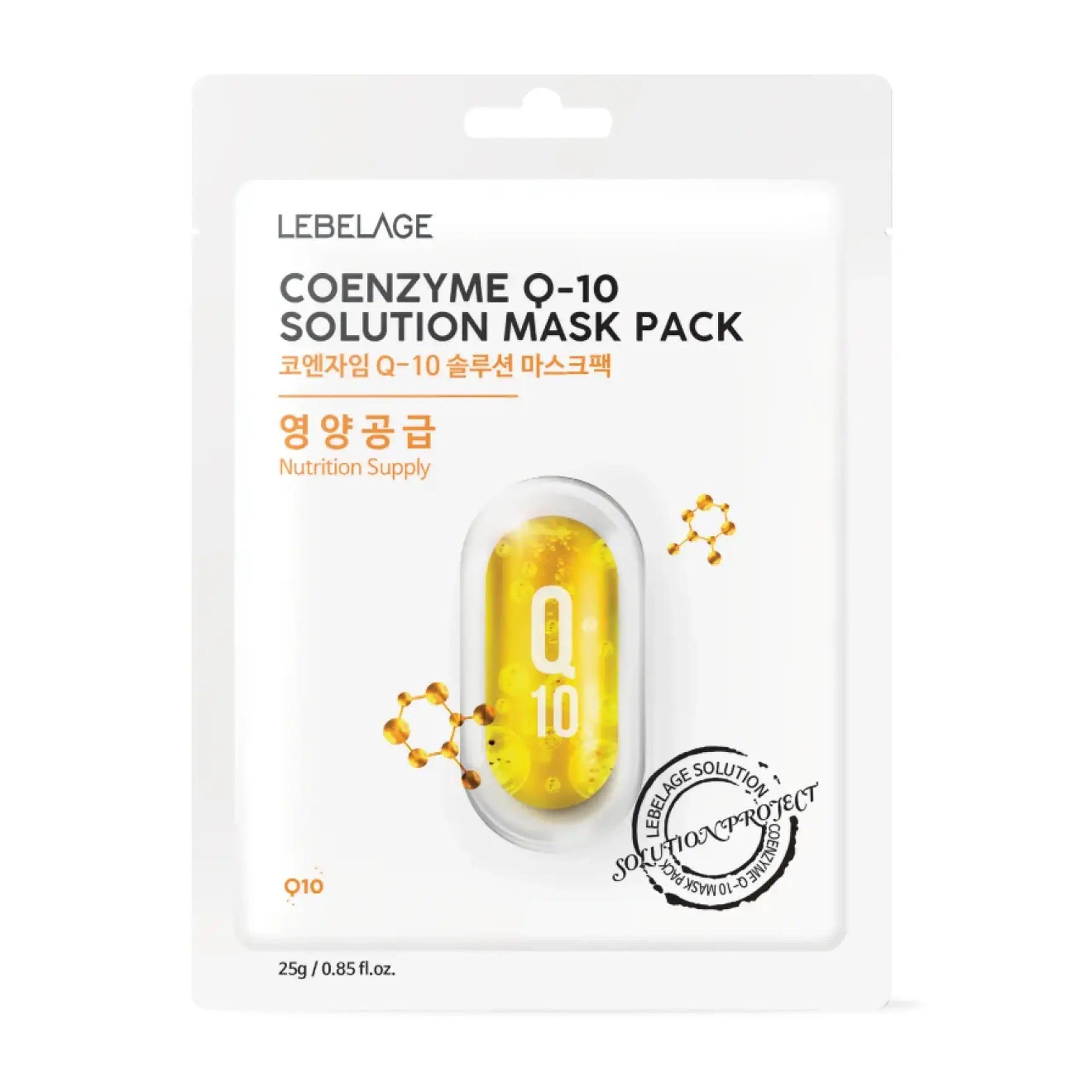 Lebelage, Coenzyme Q-10 Solution Mask, 25g
