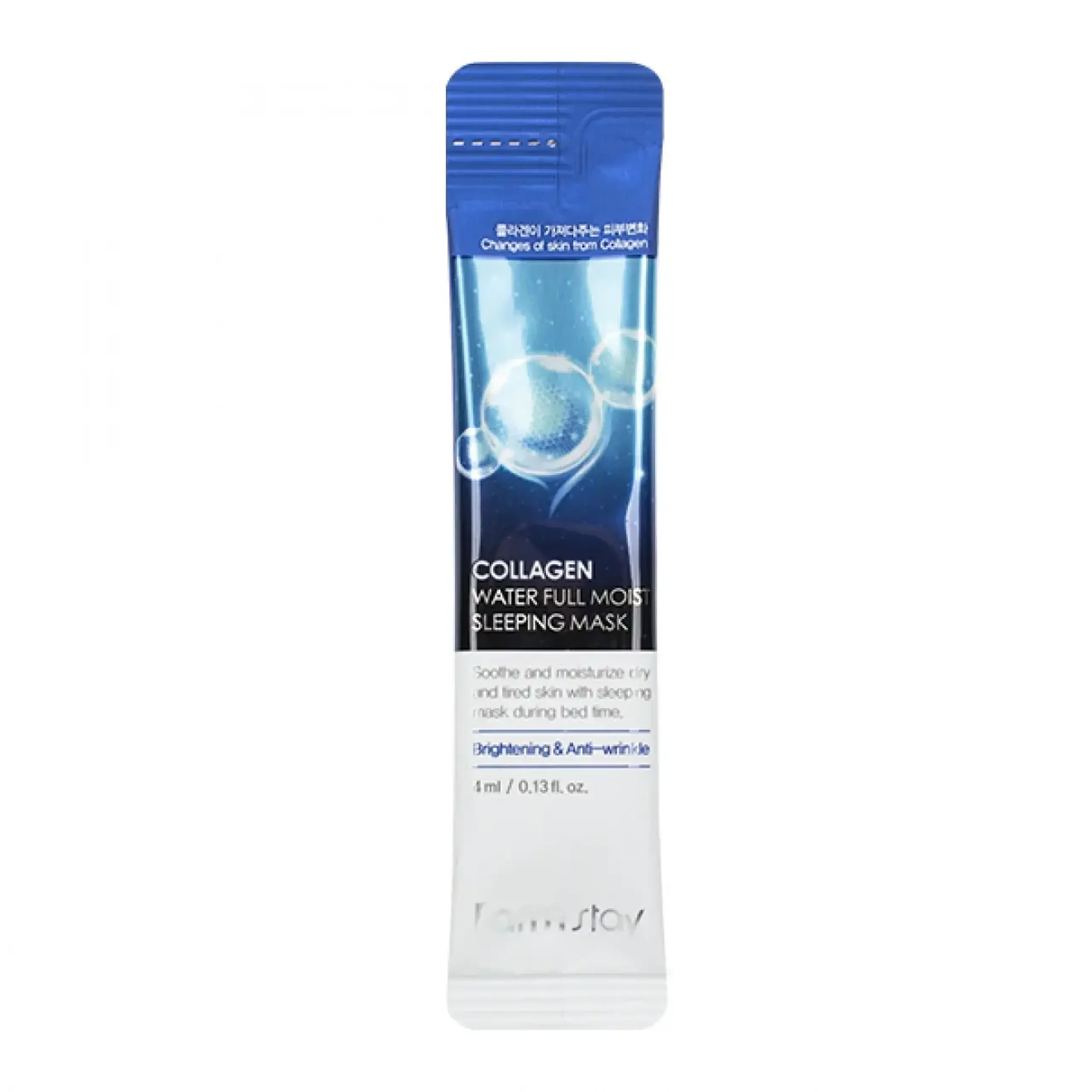 Mască de noapte cu colagen FarmStay, Collagen Water Full Moist Sleeping Mask, 4 ml