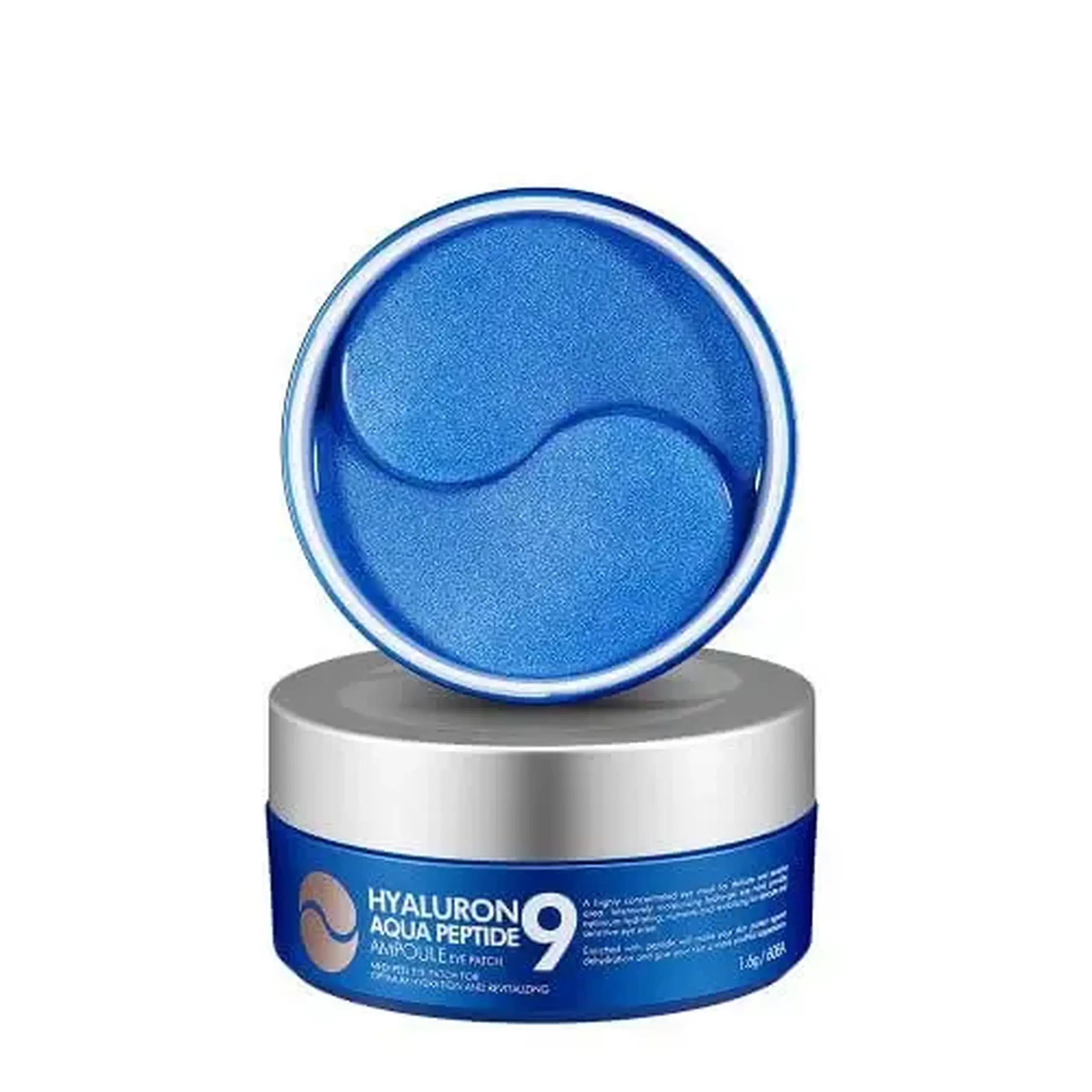 Patchuri din hidrogel hidratante cu peptide-Medi-Peel, Hyaluron Aqua Peptide 9 Ampoule Eye Patch, 60 buc