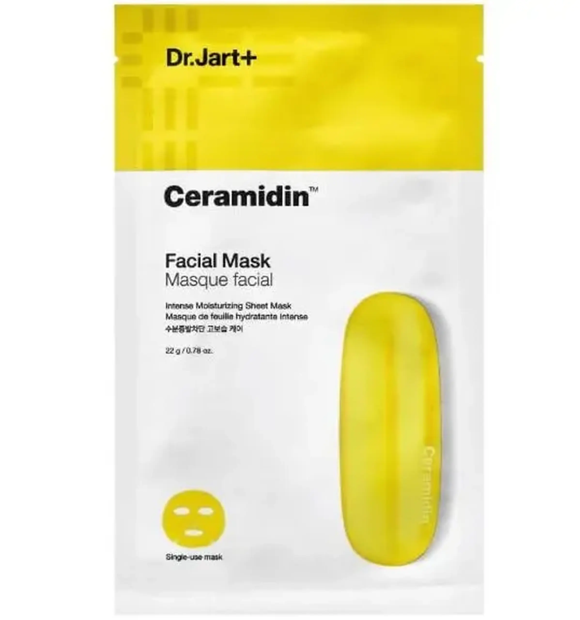 Masca de pinza cu ceramide, Dr. Jart+ Ceramidin Facial Mask, 22 g
