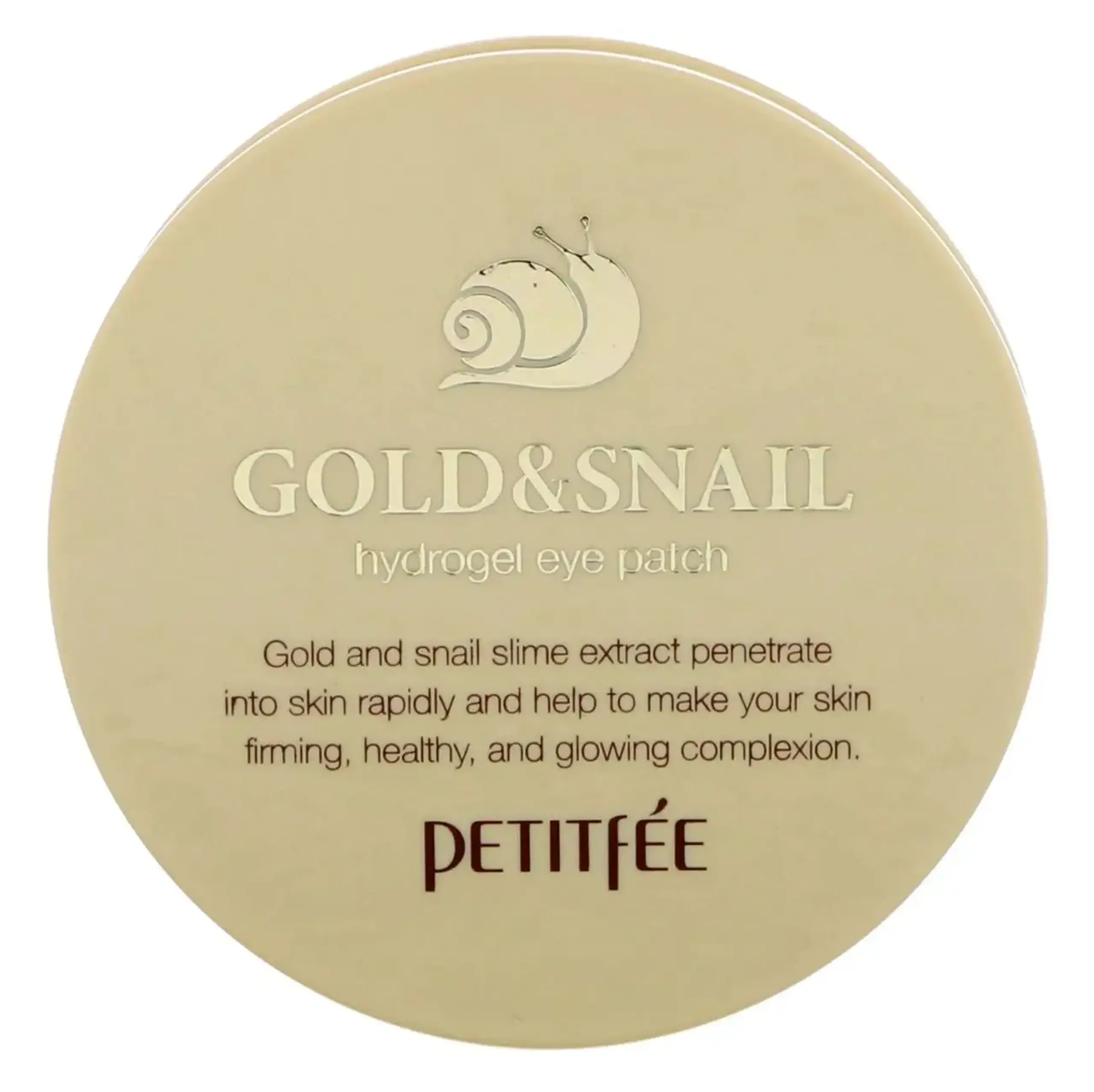 Patchuri din hidrogel Petitfee, Gold & Snail, Hydrogel Eye Patch, 60 bucati