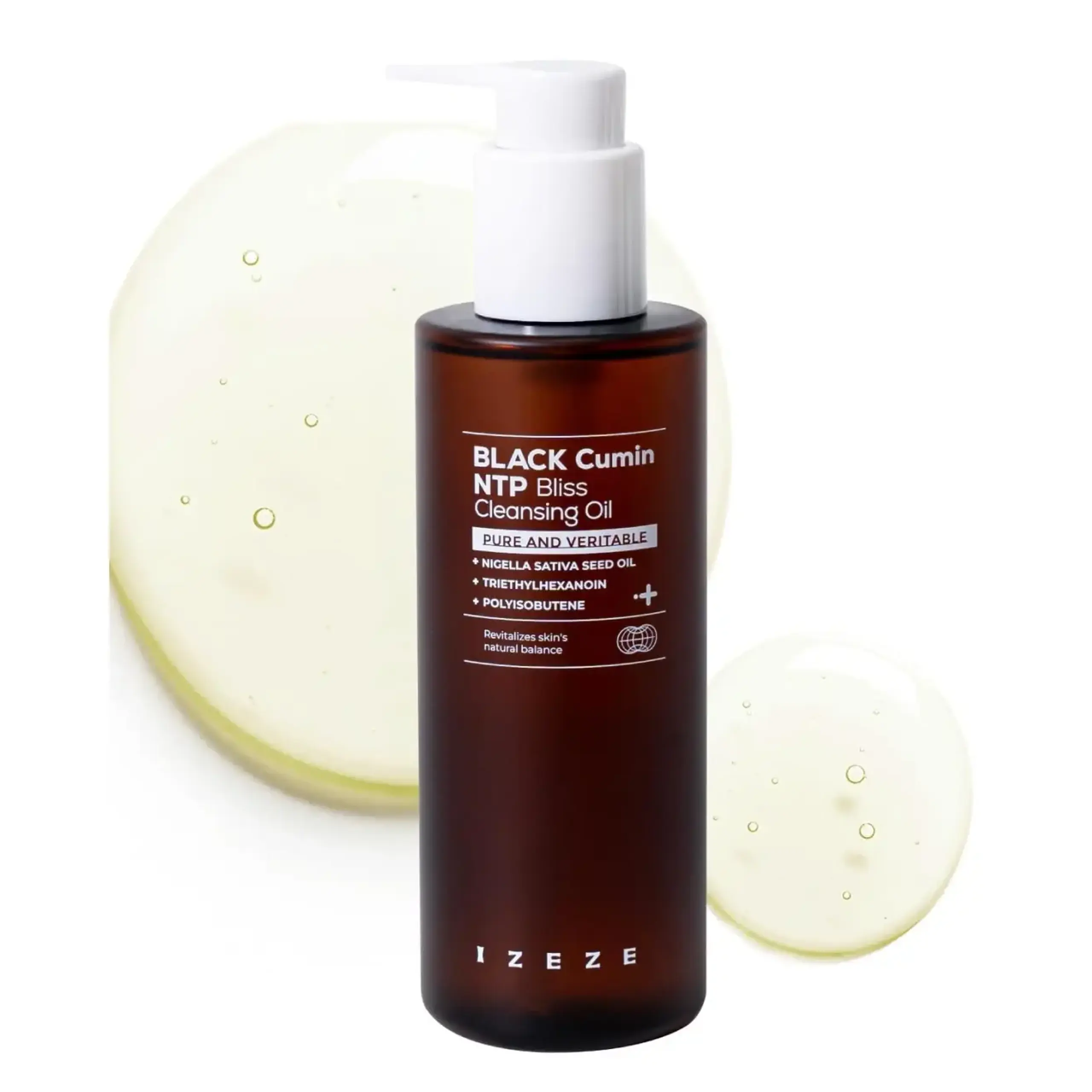 IZEZE, BLACK Cumin NTP Bliss Cleasnsing Oil, 200 ml