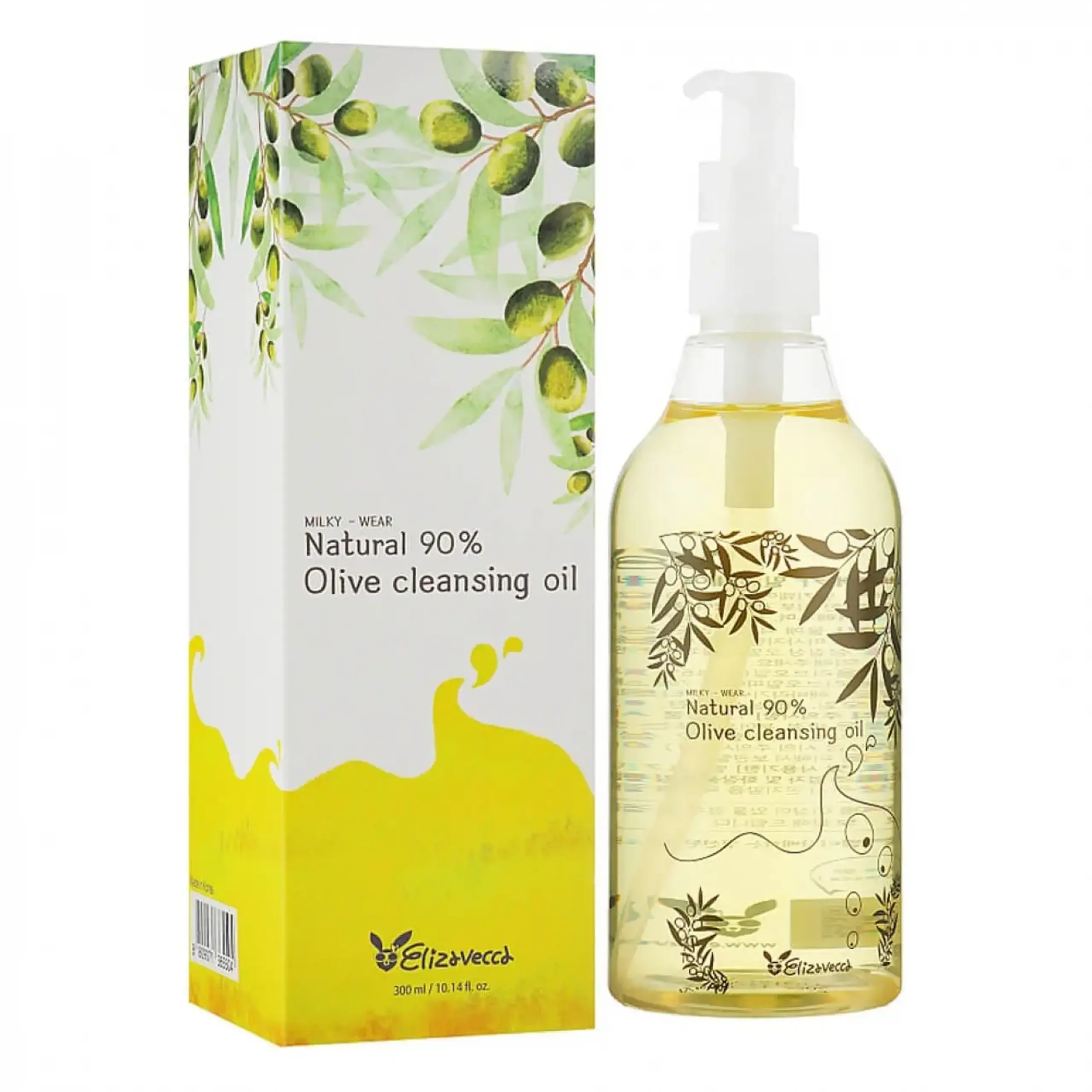 Ulei hidrofilic Elizavecca, Natural 90% Olive Cleansing Oil, 300 ml