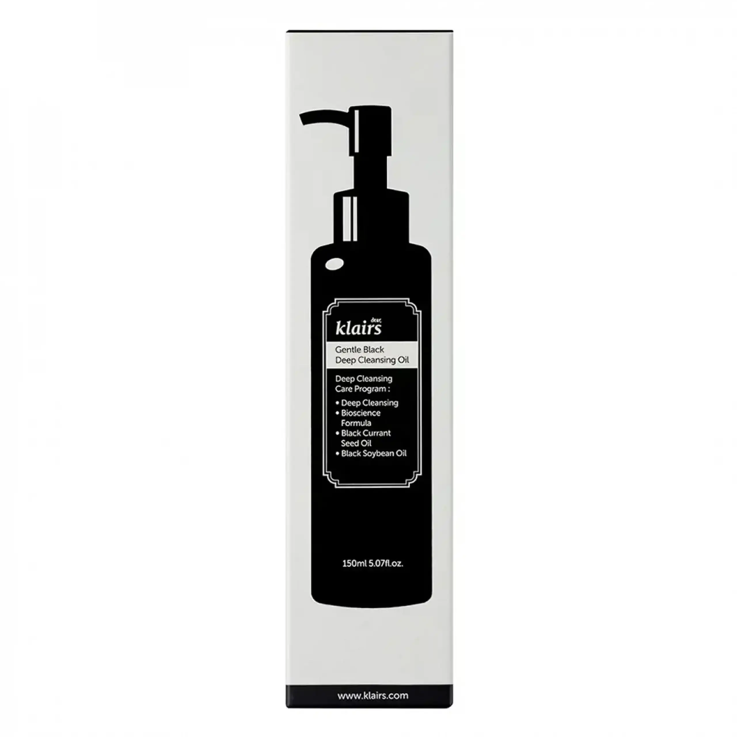 Ulei hidrofil Dear Klairs, Gentle Black Deep Cleansing Oil, 150ml