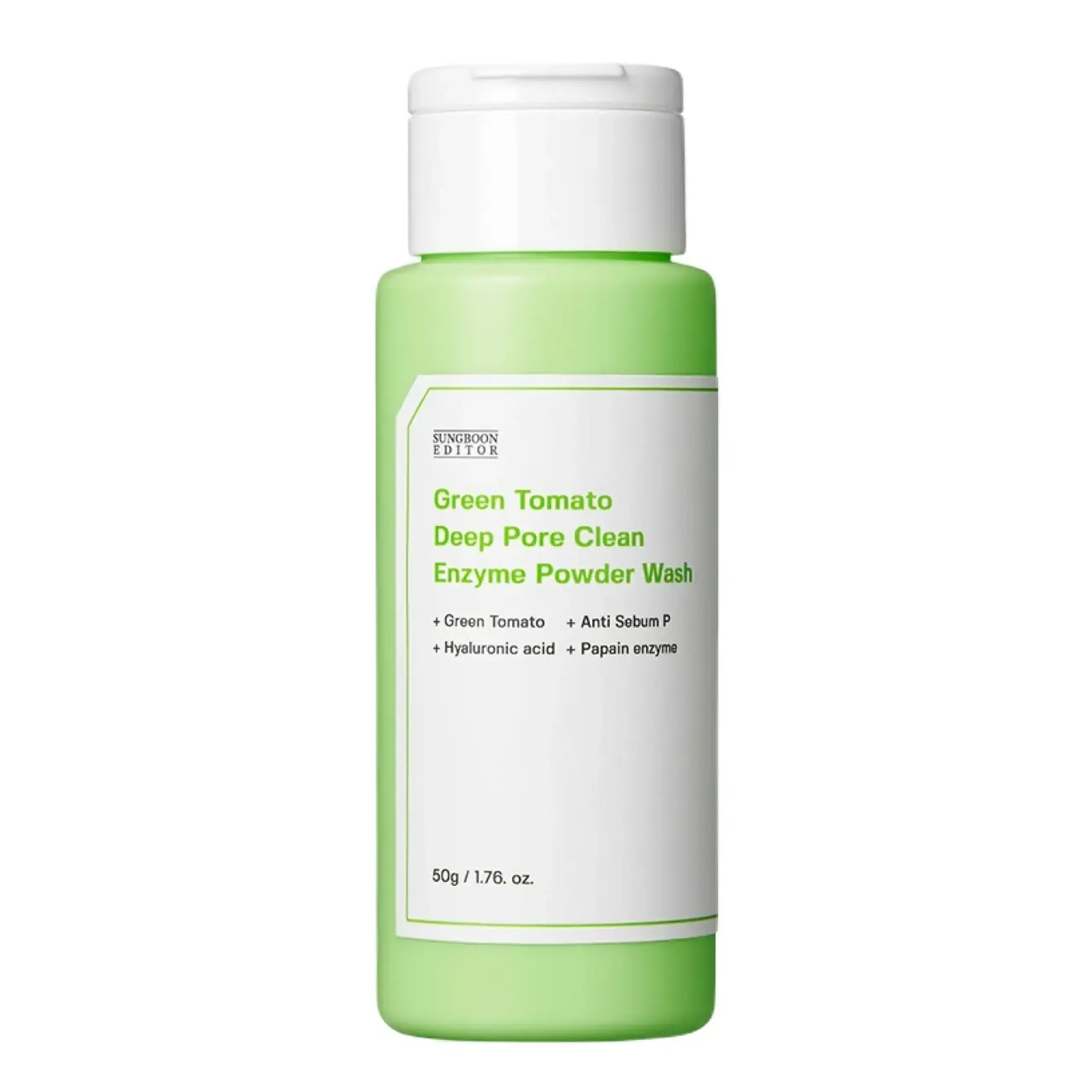 SungBoon Editor, Green Tomato Deep Pore Clean Enzyme Powder Wash, 50 gr.