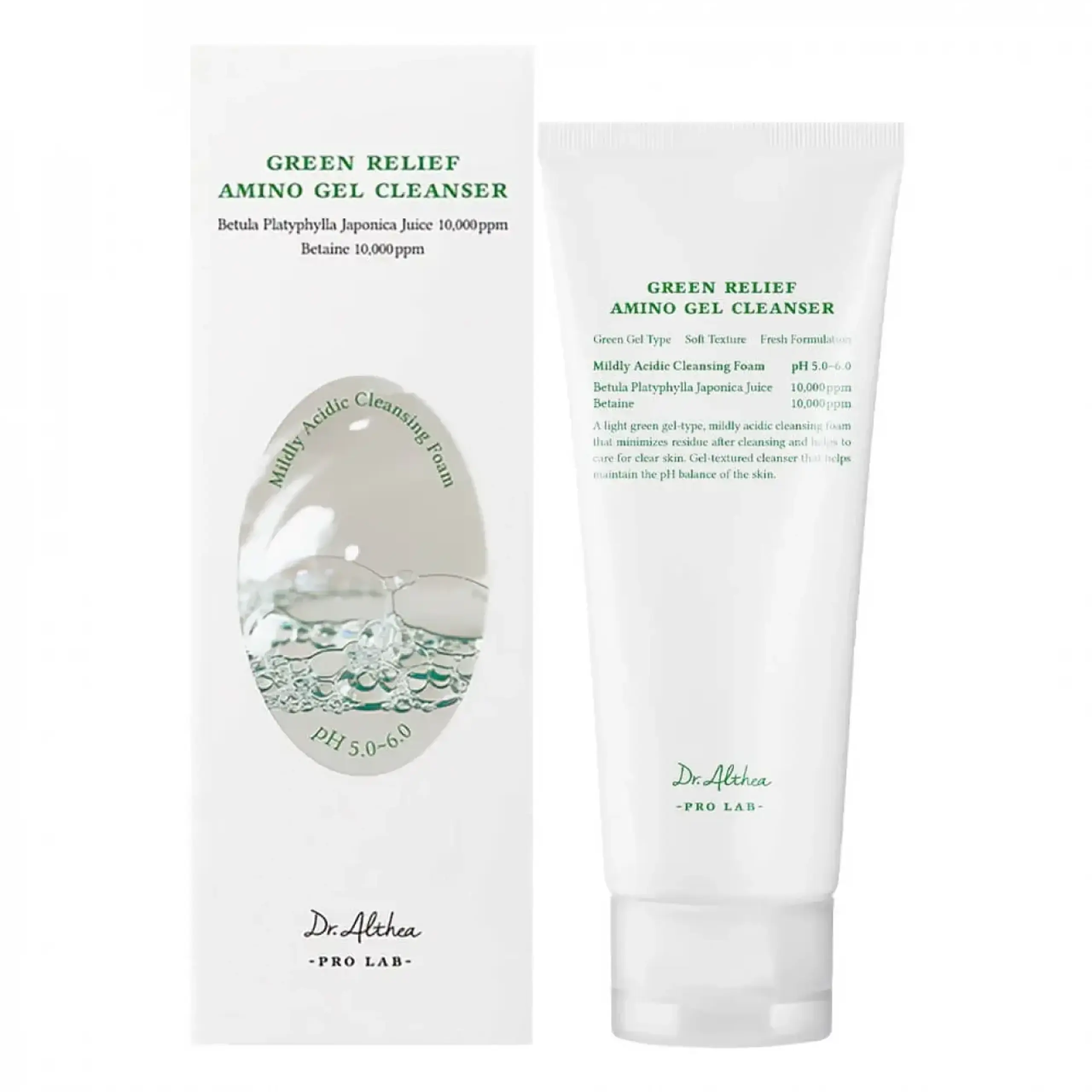 Gel de curatare cu aminoacizi Dr. Althea, Green Relief Amino Gel Cleanser, 100 ml
