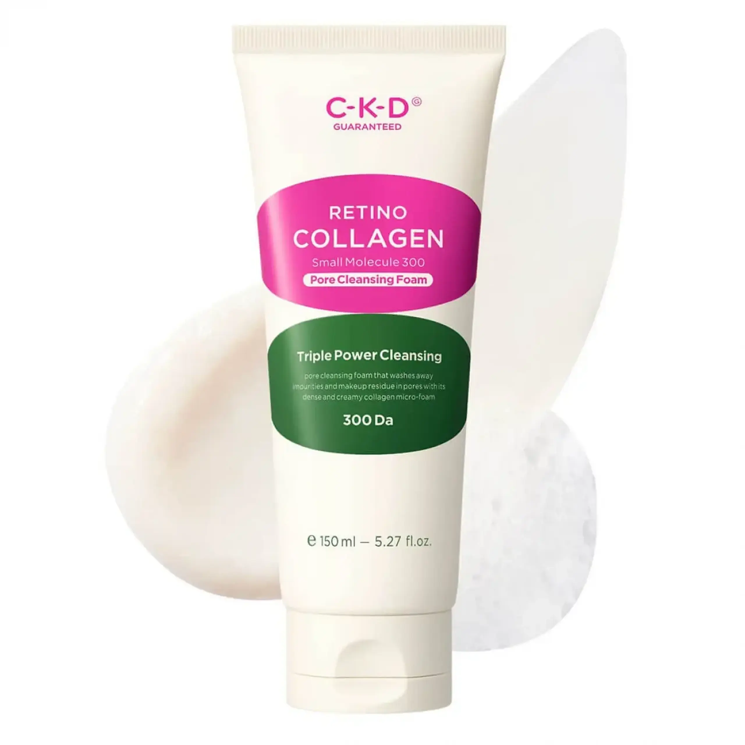 Spumă pentru față CKD, Retino Collagen Pore Cleansing Foam, 150 ml