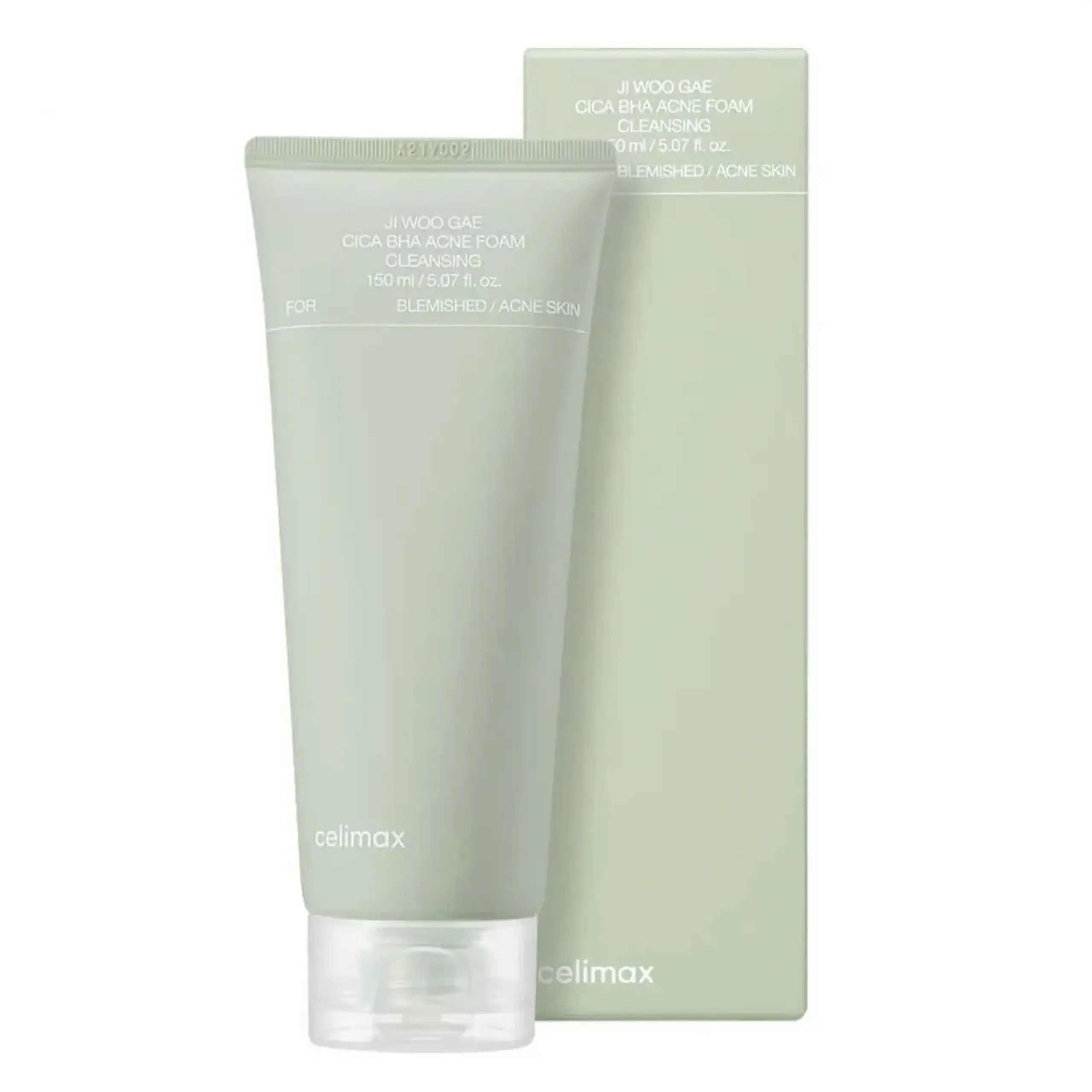 Spuma pentru curatarea tenului Celimax, Ji Woo Gae Cica BHA Acne Foam Cleansing, 150 ml