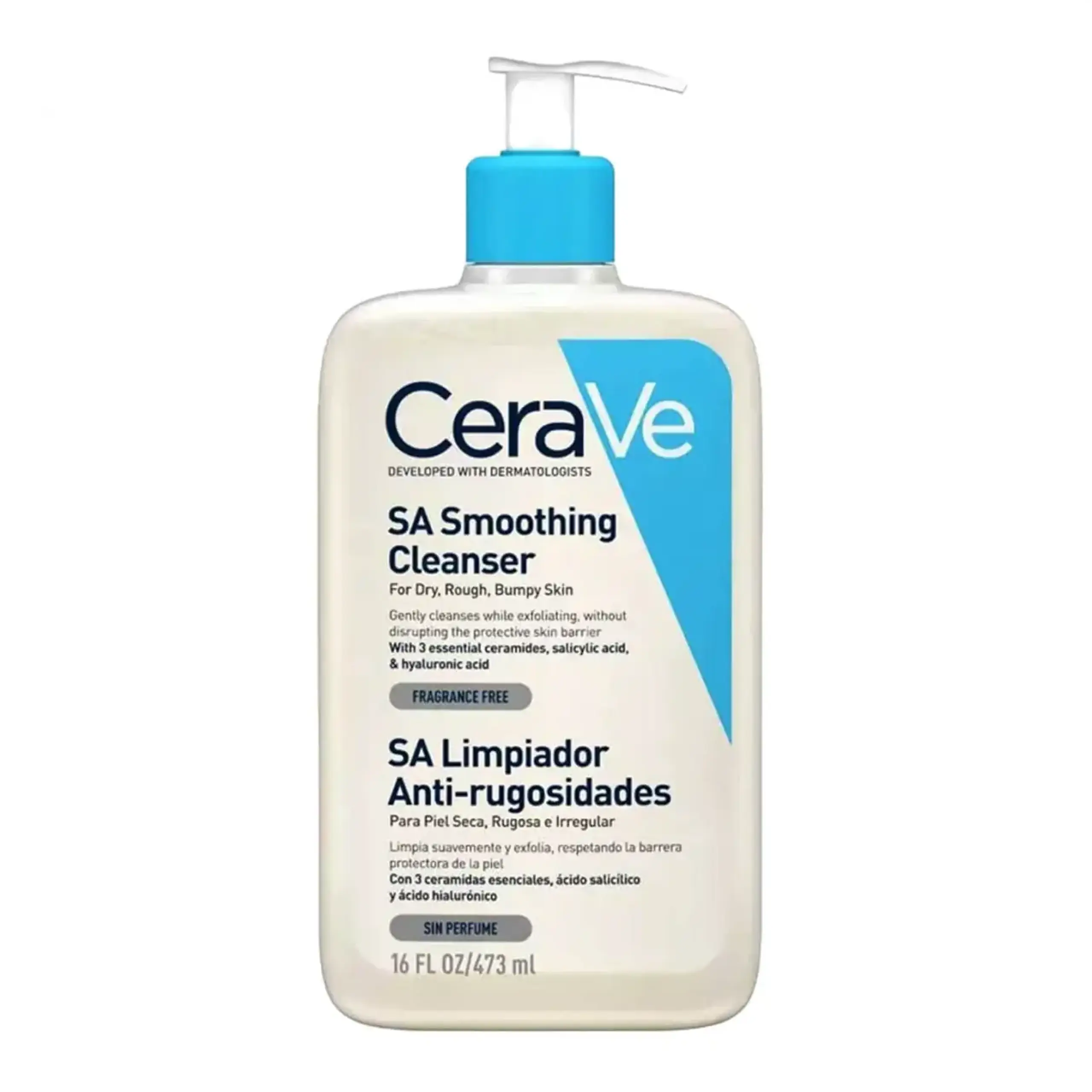 Gel de curatare anti-rugozitati CeraVe SA Smoothing Cleanser, 473ml