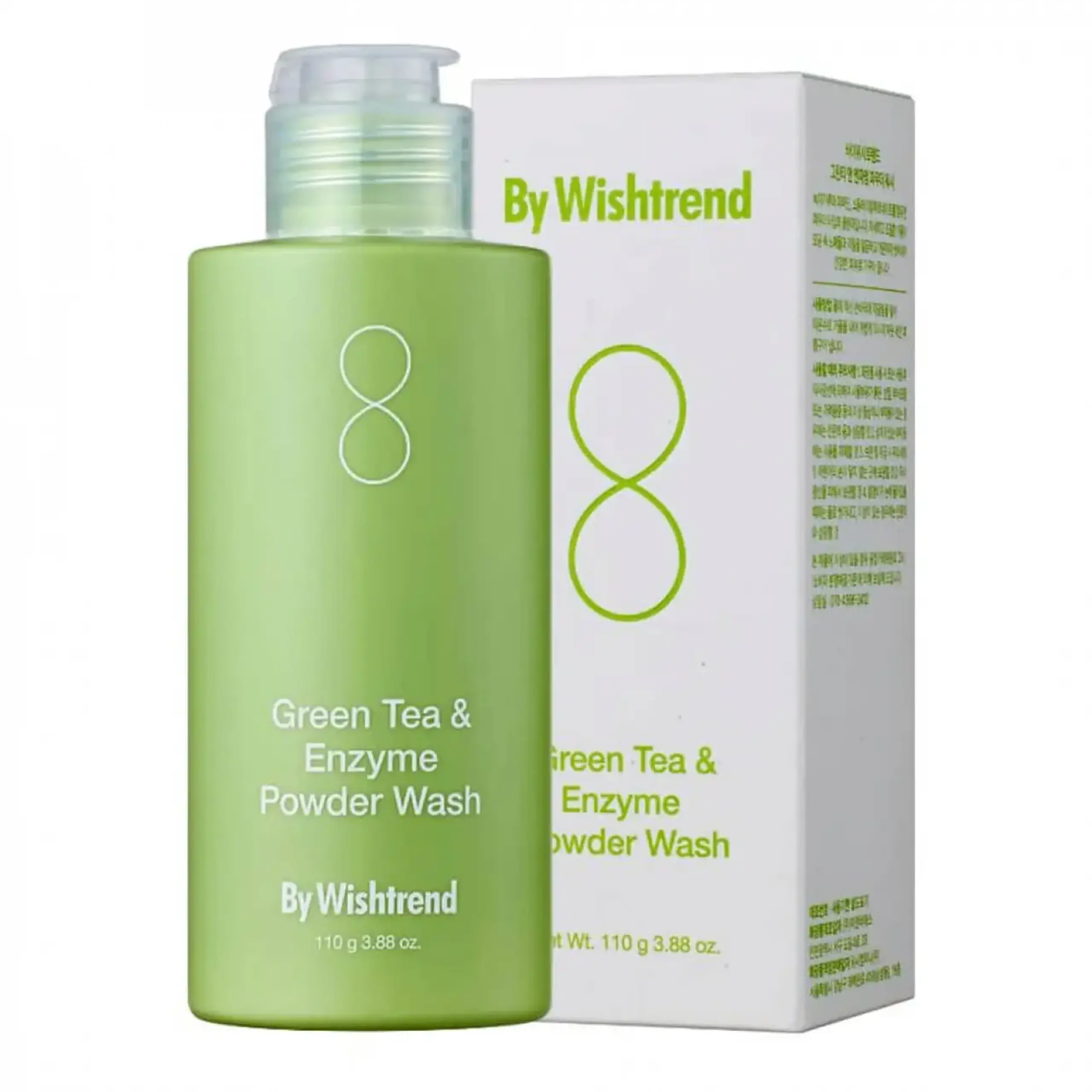 Pudră enzimatică By Wishtrend, Green Tea & Enzyme Powder Wash, 110 gr.