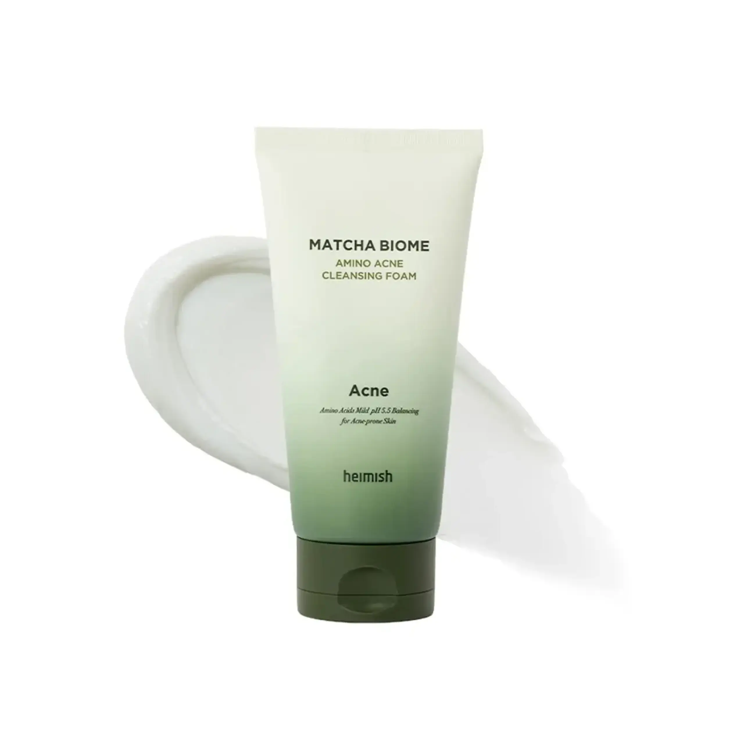 Spumă cu ceai verde Heimish, Matcha Biome Amino Acne Cleansing Foam, 150 ml