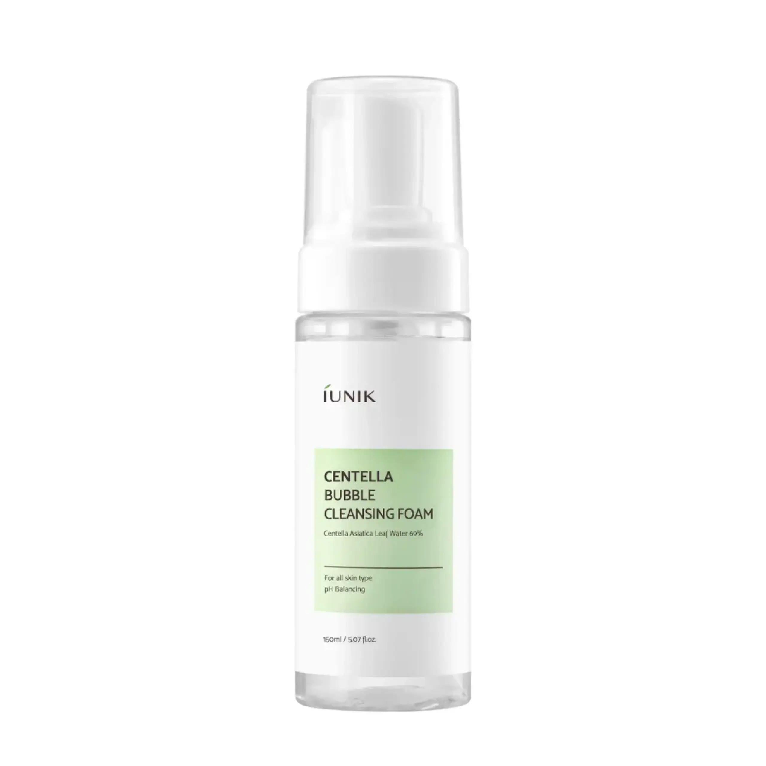 Spuma moale pentru fata cu extract de centella asiatica-Iunik, Centella Bubble Cleansing Foam, 150 ml