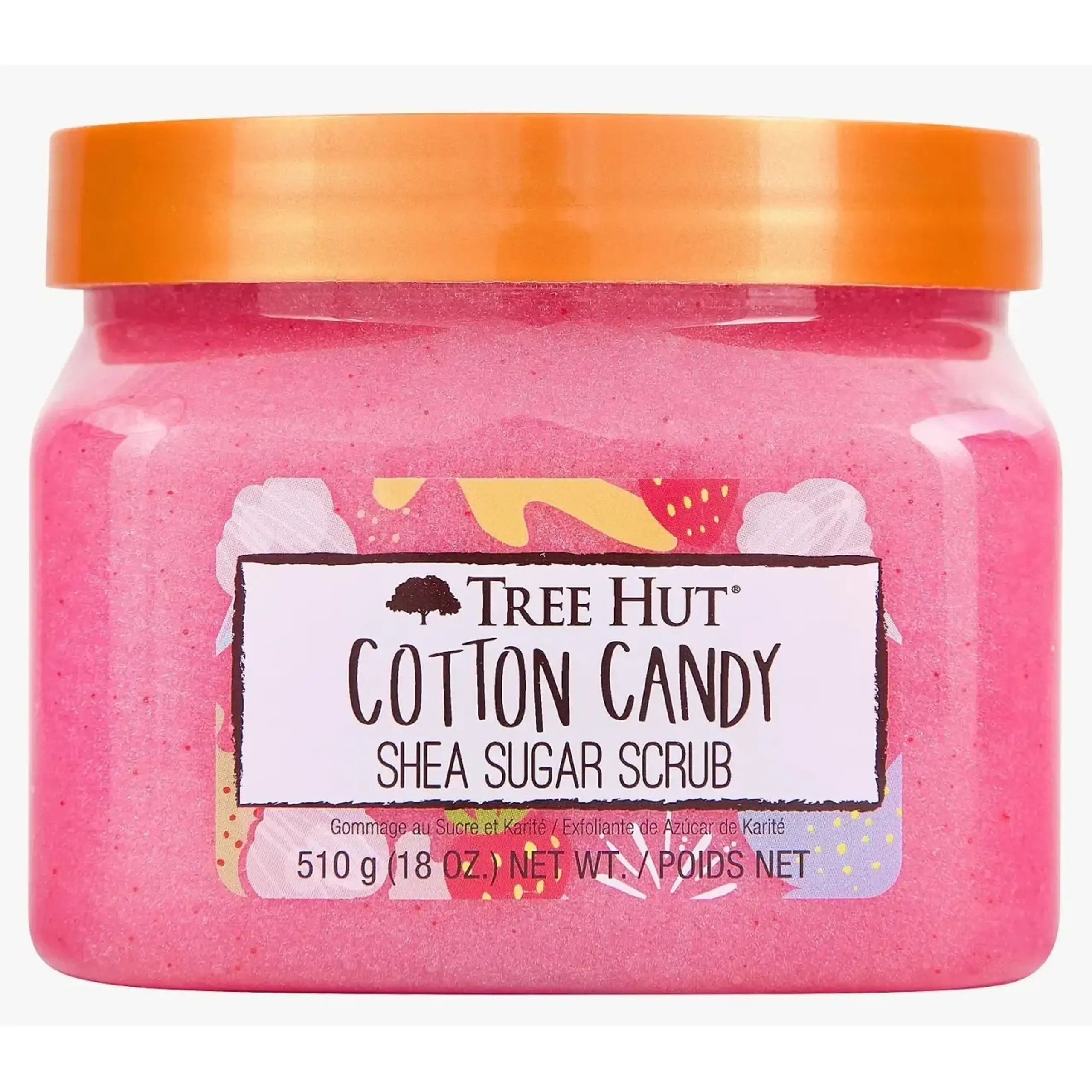 Tree Hut, Cotton Candy, Shea Sugar Scrub, 510 gr