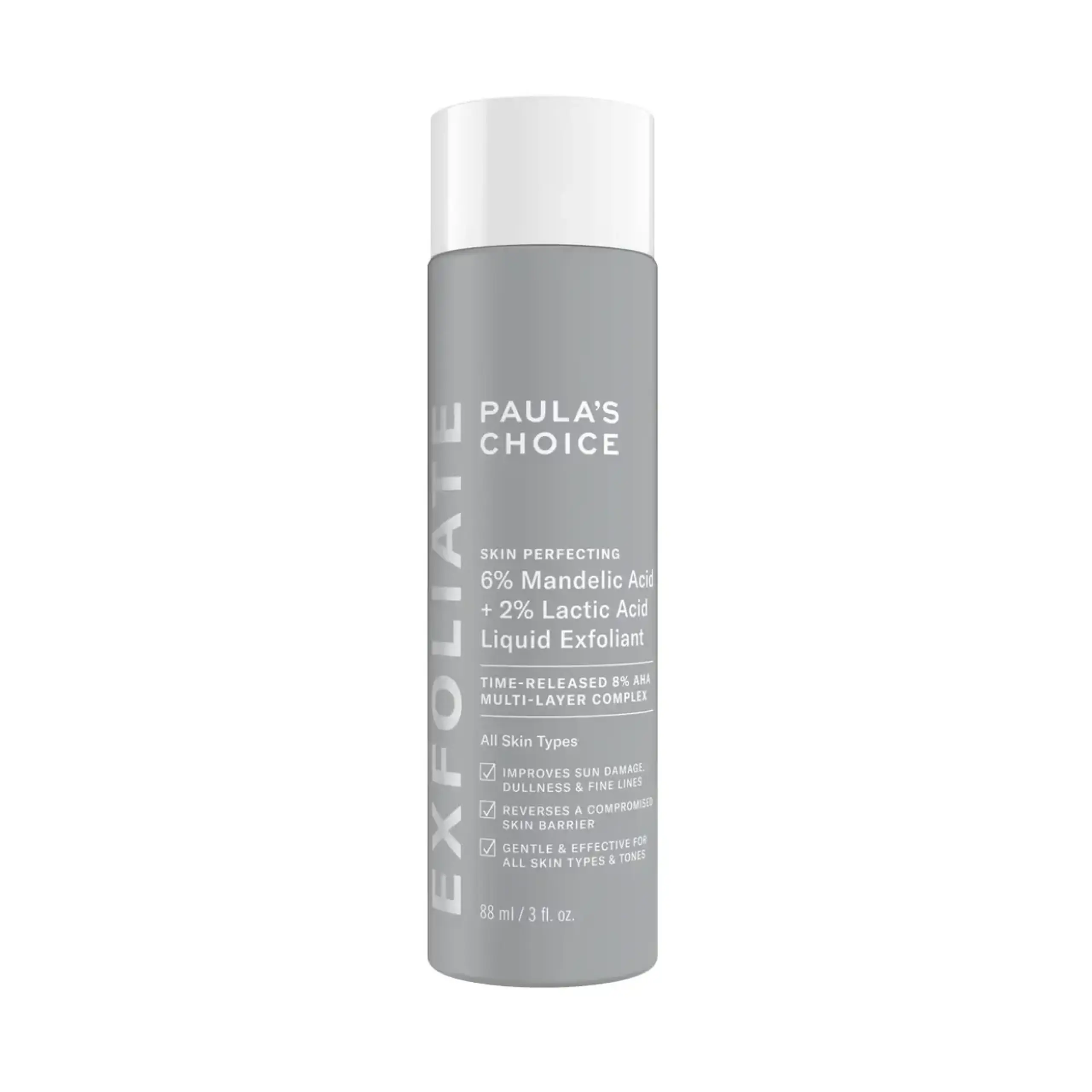 Paulas Choice, Skin Perfecting 6% Mandelic Acid + 2% Lactic Acid Liquid Exfoliant, 88 ml