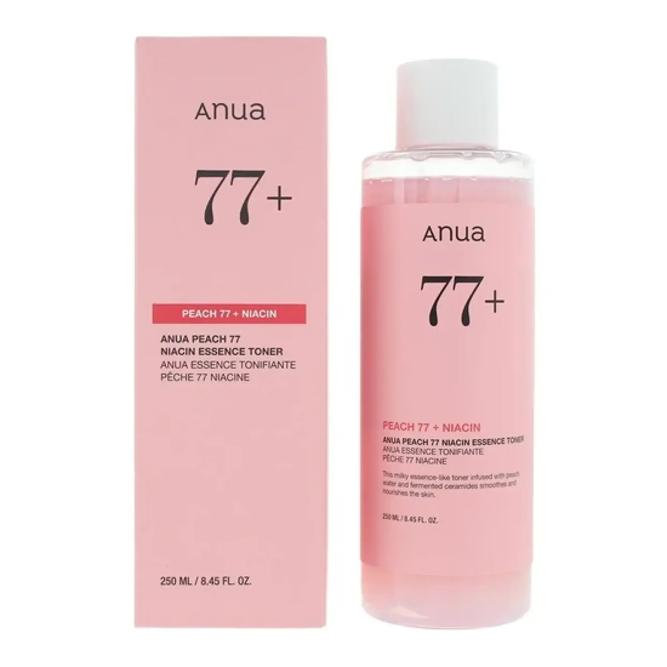 Toner de față Anua, Peach 77% Niacin Essence Toner, 250ml