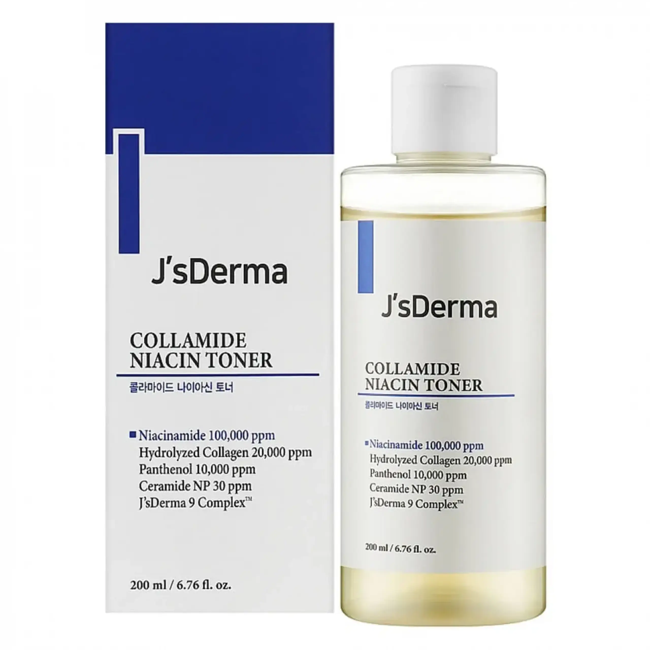 Toner cu colagen si niacinamidă J'sDerma New Collamide Niacin Toner, 200 ml