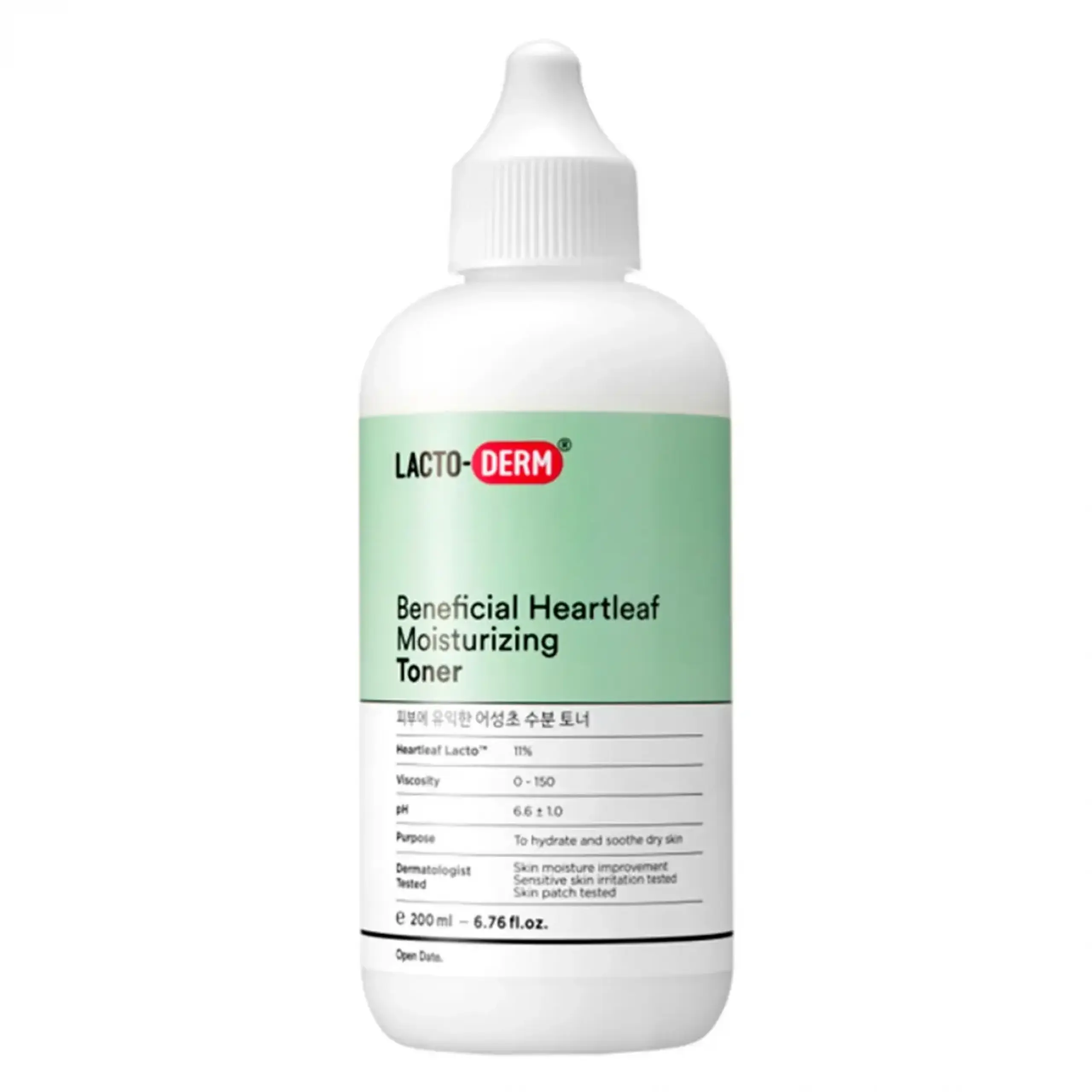 Toner facial CKD, Lacto-Derm Beneficial Heartleaf Moisturizing Toner, 200 ml