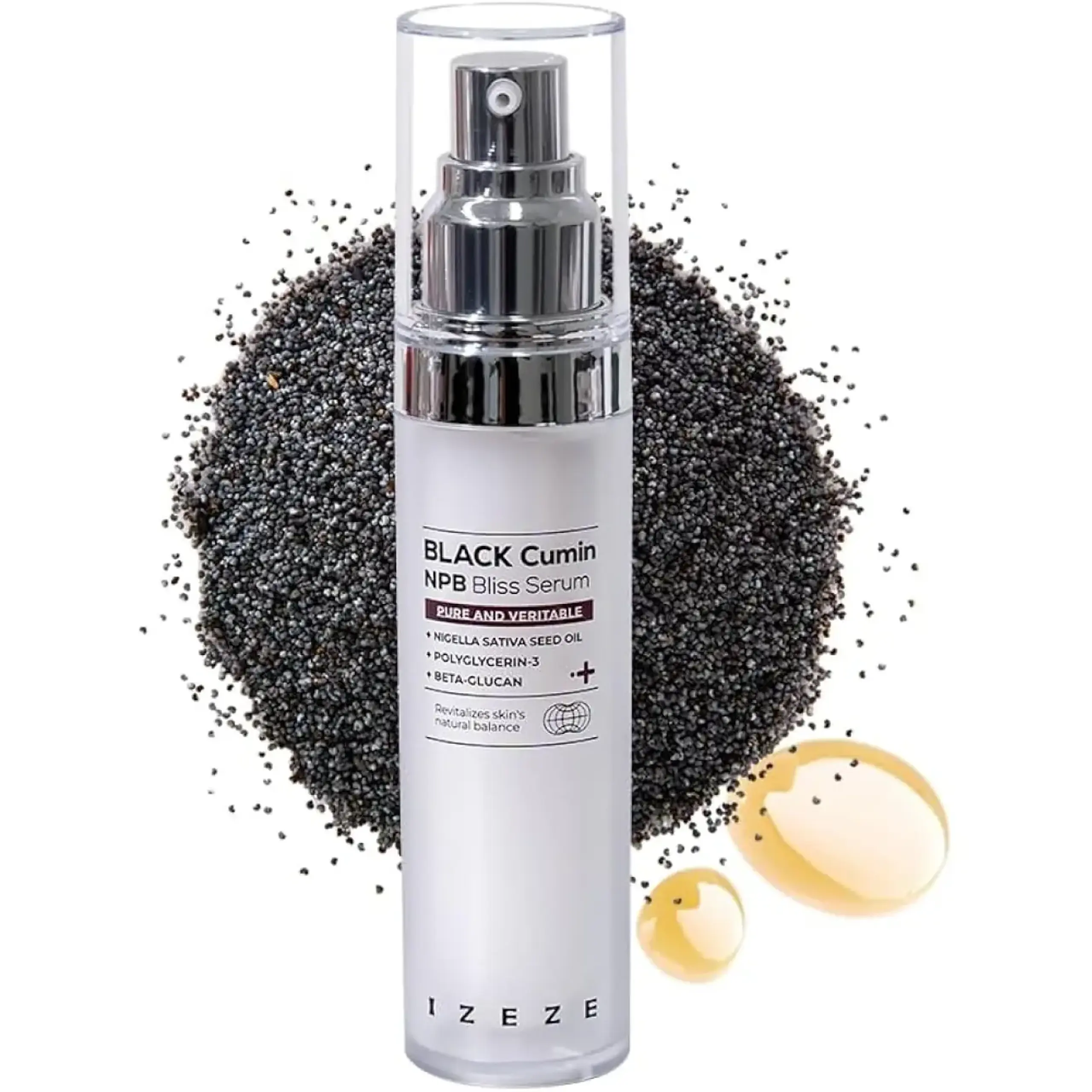 IZEZE, BLACK Cumin NPB Bliss Serum, 30 ml