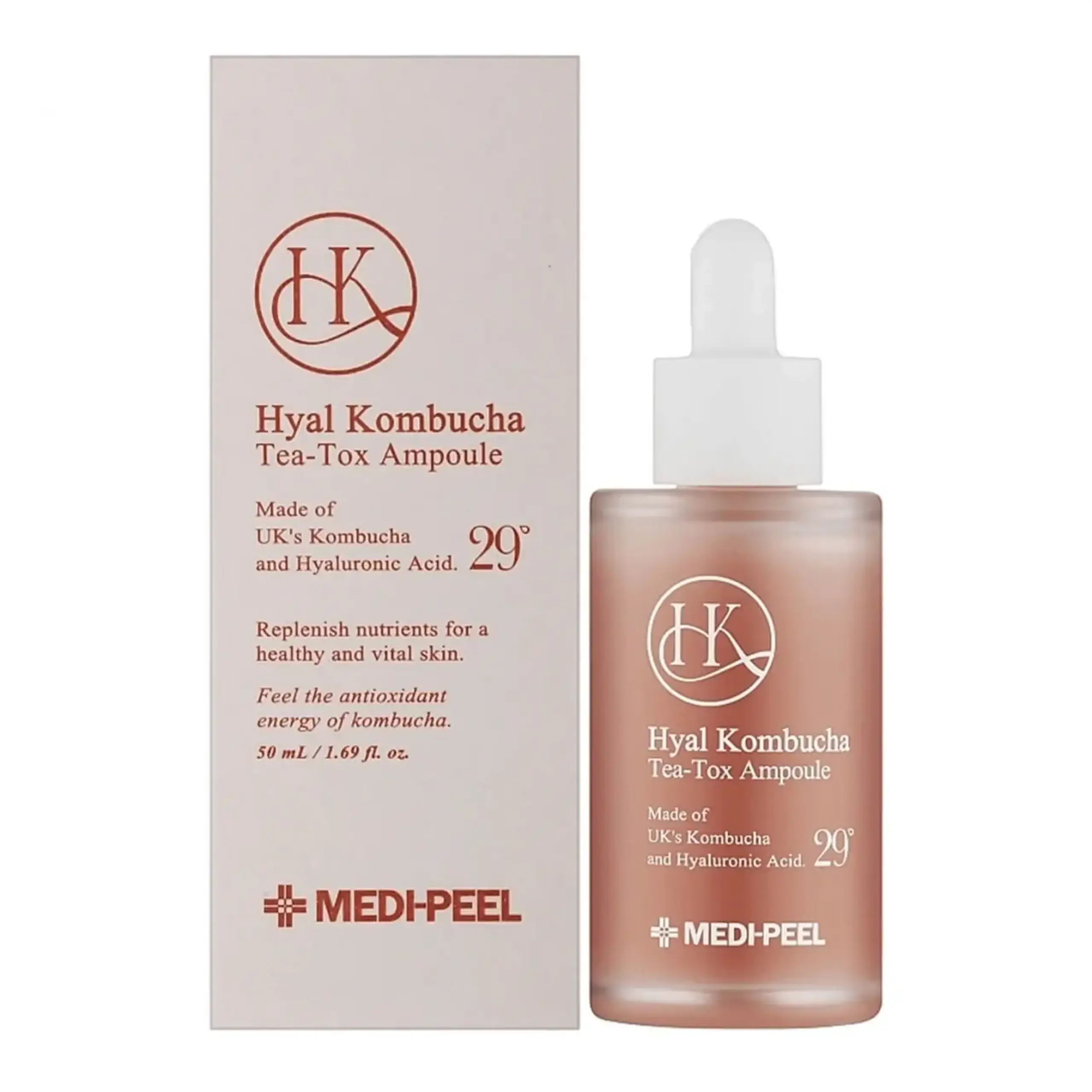 Ser pentru față Medi-Peel, Hyal Kombucha Tea-Tox Ampoule, 50 ml