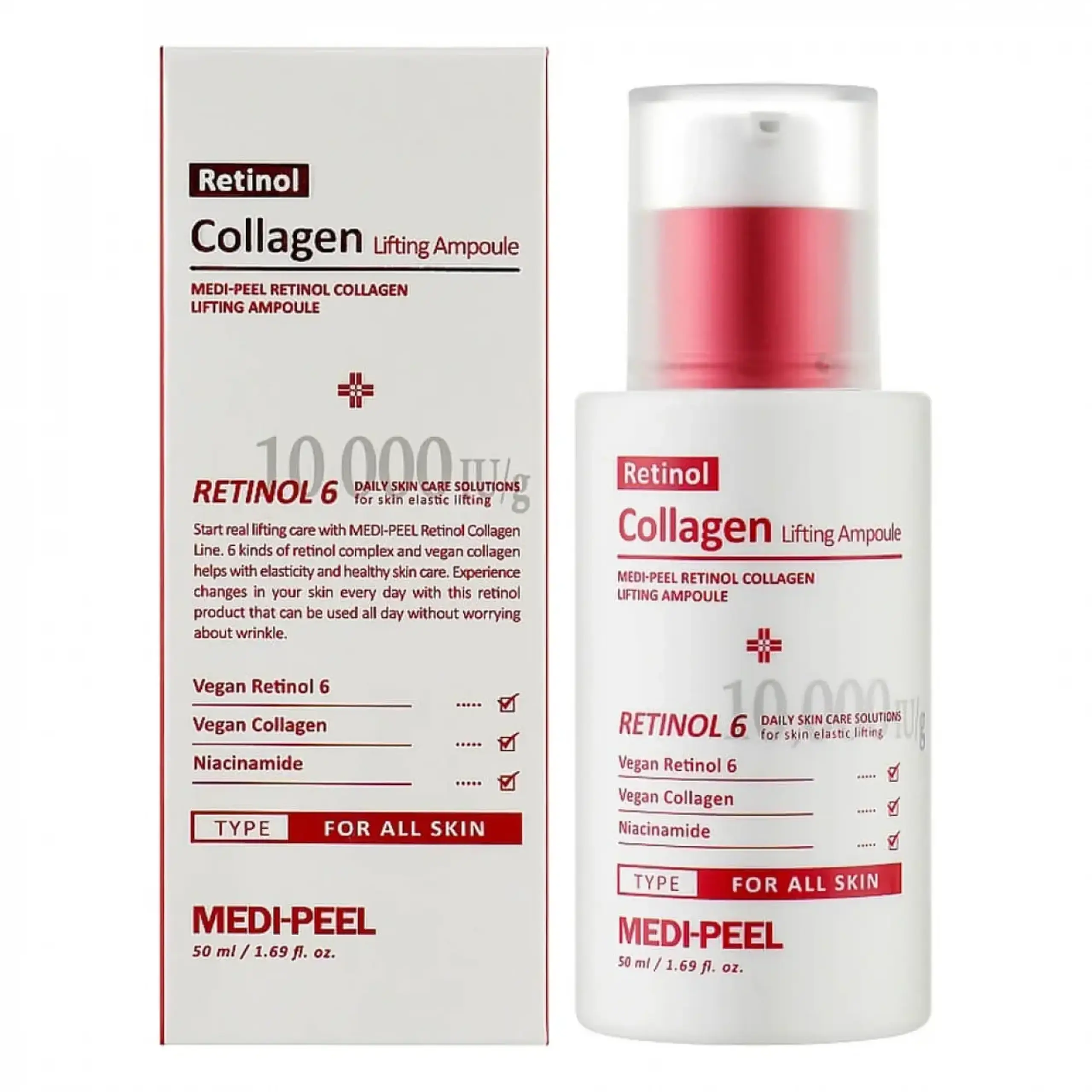 Ser Medi-Peel, Retinol Collagen Lifting Ampoule, 50 ml